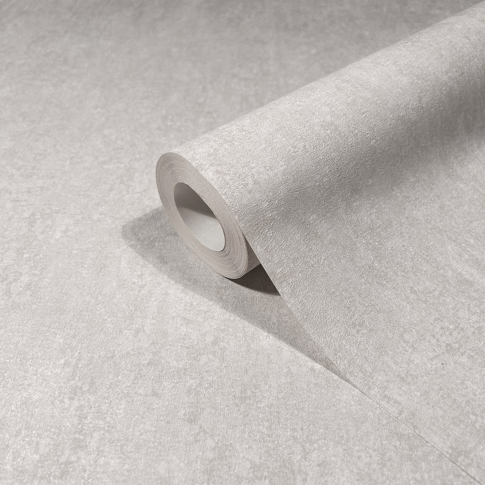 Concrete look Wallpaper in white color - pattern number 35140 - by Galerie in the City Romance collection