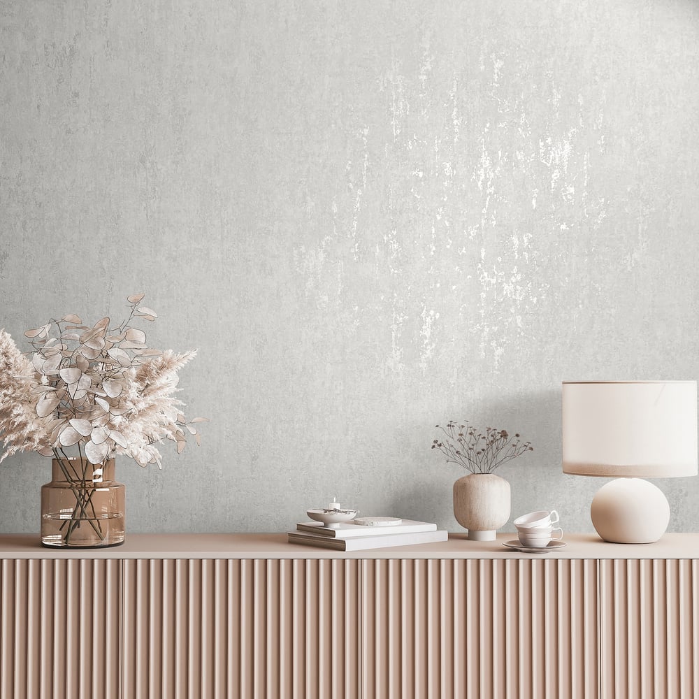 Concrete look Wallpaper in grey color - pattern number 35143 - by Galerie in the City Romance collection