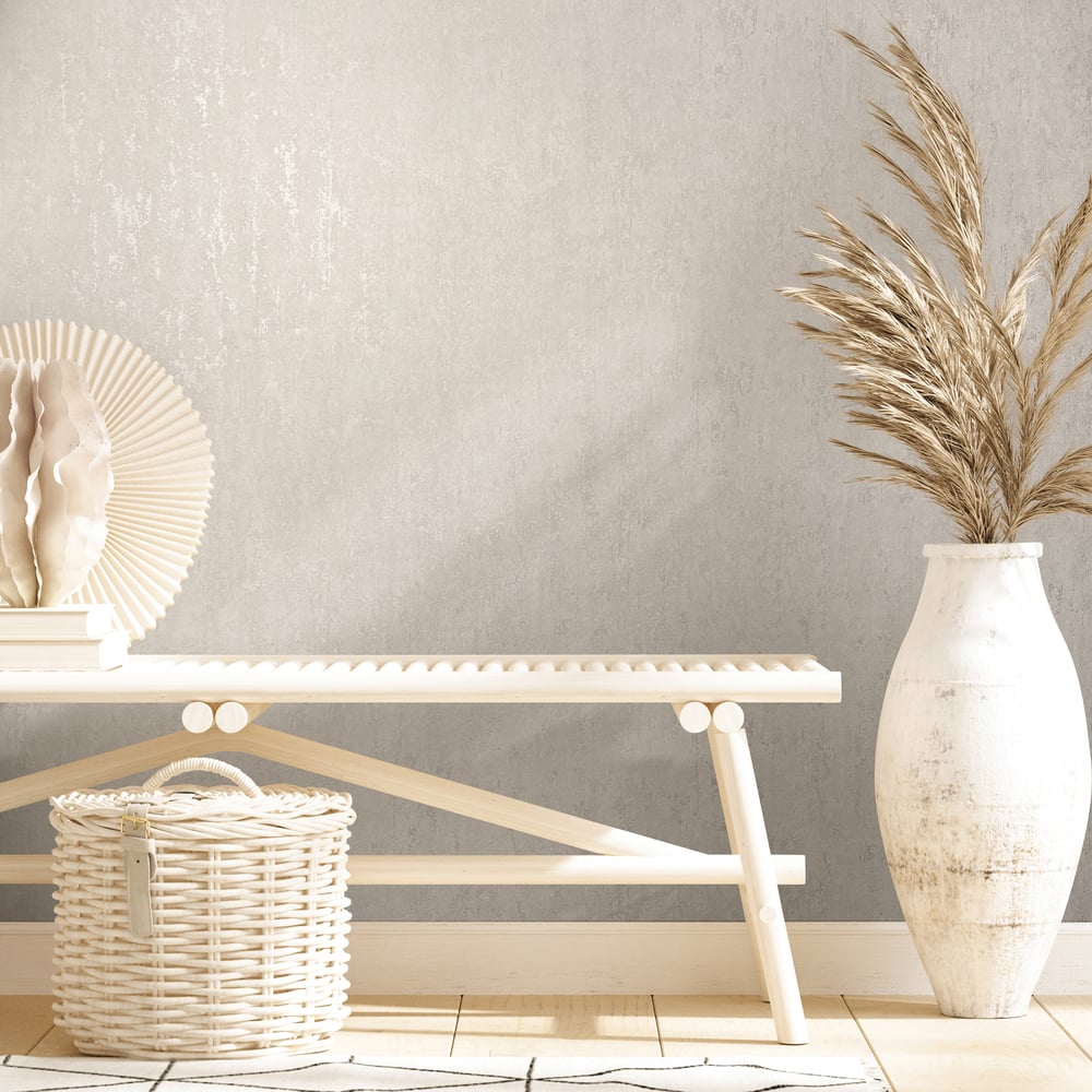 Concrete look Wallpaper in beige color - pattern number 35145 - by Galerie in the City Romance collection