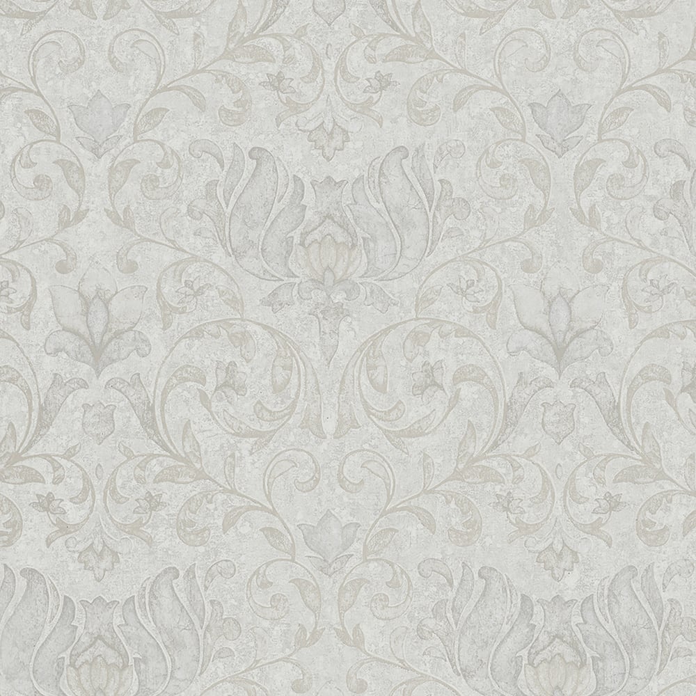 Floral Wallpaper in white color - pattern number 35148 - by Galerie in the City Romance collection