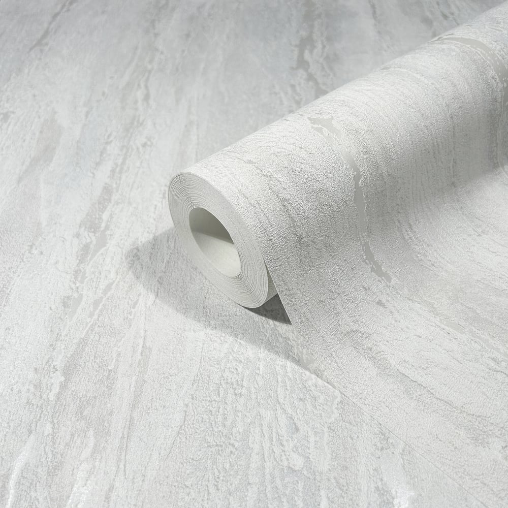 Plaster look Wallpaper in white color - pattern number 35153 - by Galerie in the City Romance collection