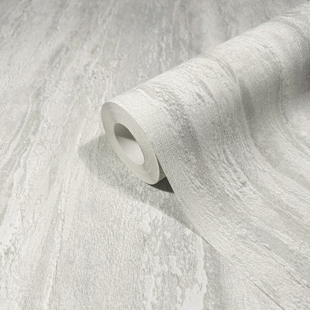 Plaster look Wallpaper in grey color - pattern number 35155 - by Galerie in the City Romance collection