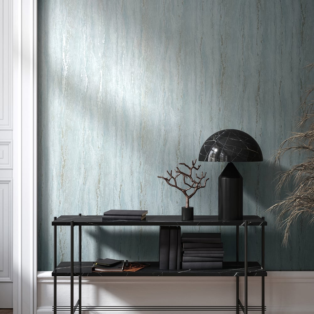 Plaster look Wallpaper in white color - pattern number 35165 - by Galerie in the City Romance collection
