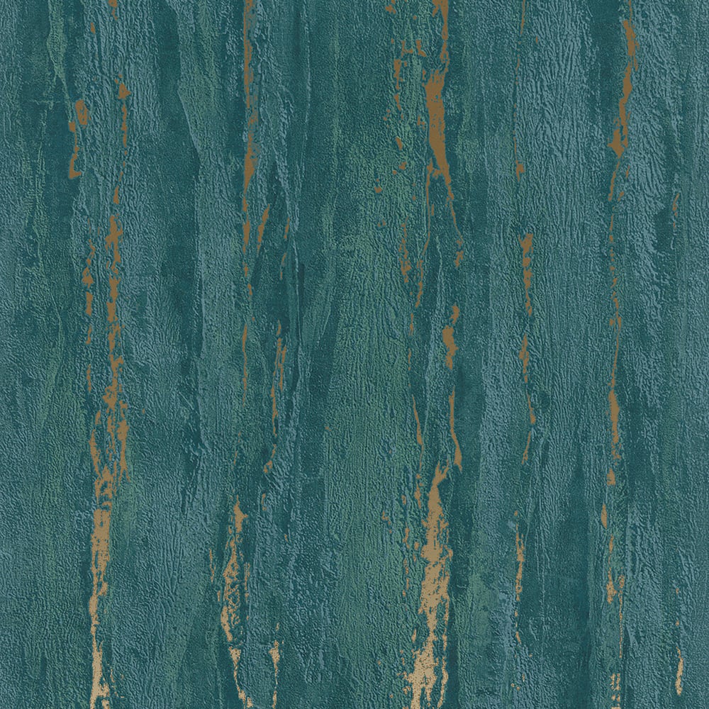 Plaster look Wallpaper in green color - pattern number 35167 - by Galerie in the City Romance collection