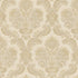 Floral Damask wallpaper in beige gold color - pattern number 35942 - by Galerie in the Ornamenta collection