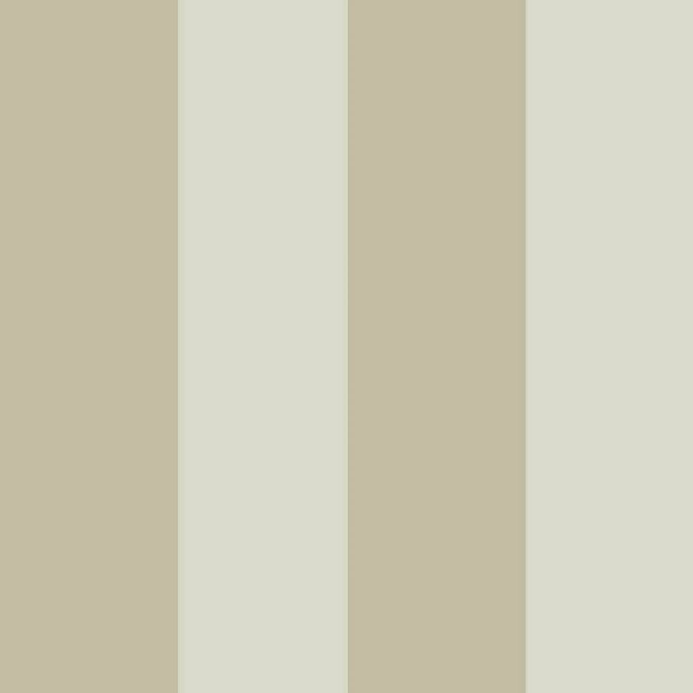 Wide Stripe wallpaper in beige white color - pattern number 35962 - by Galerie in the Ornamenta collection