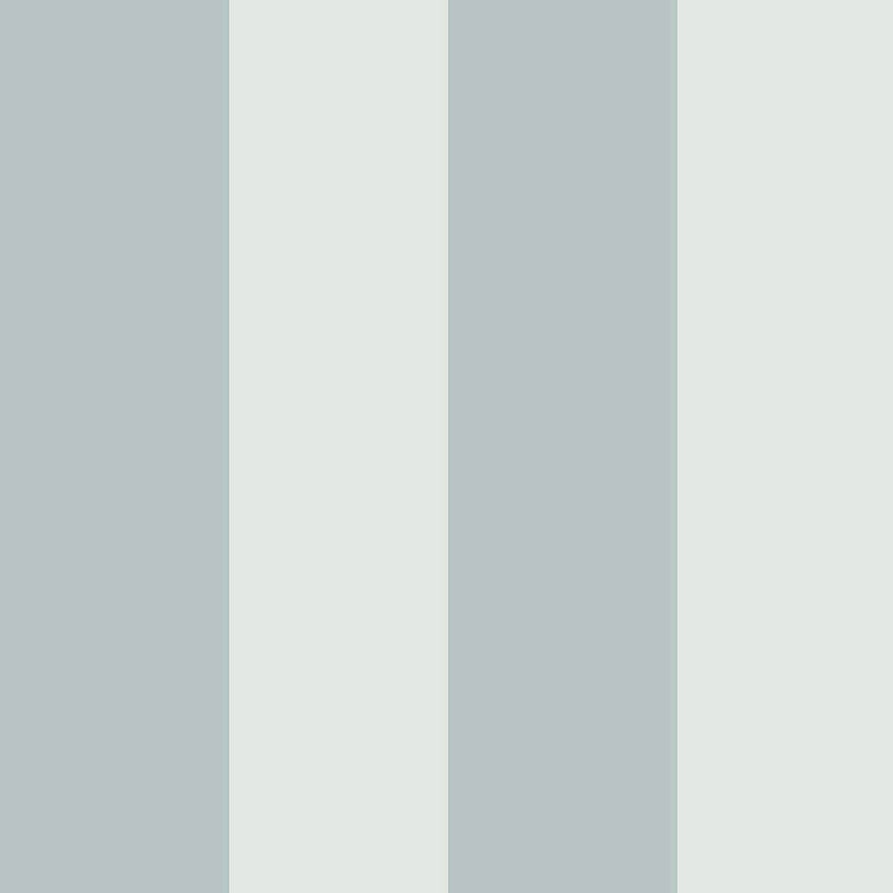 Wide Stripe wallpaper in blue beige color - pattern number 35963 - by Galerie in the Ornamenta collection