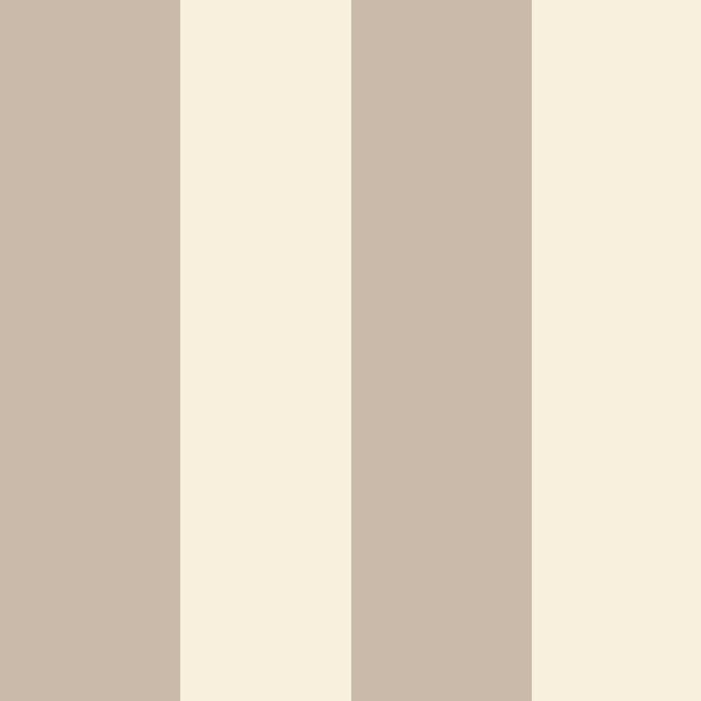 Wide Stripe wallpaper in beige cream color - pattern number 35964 - by Galerie in the Ornamenta collection