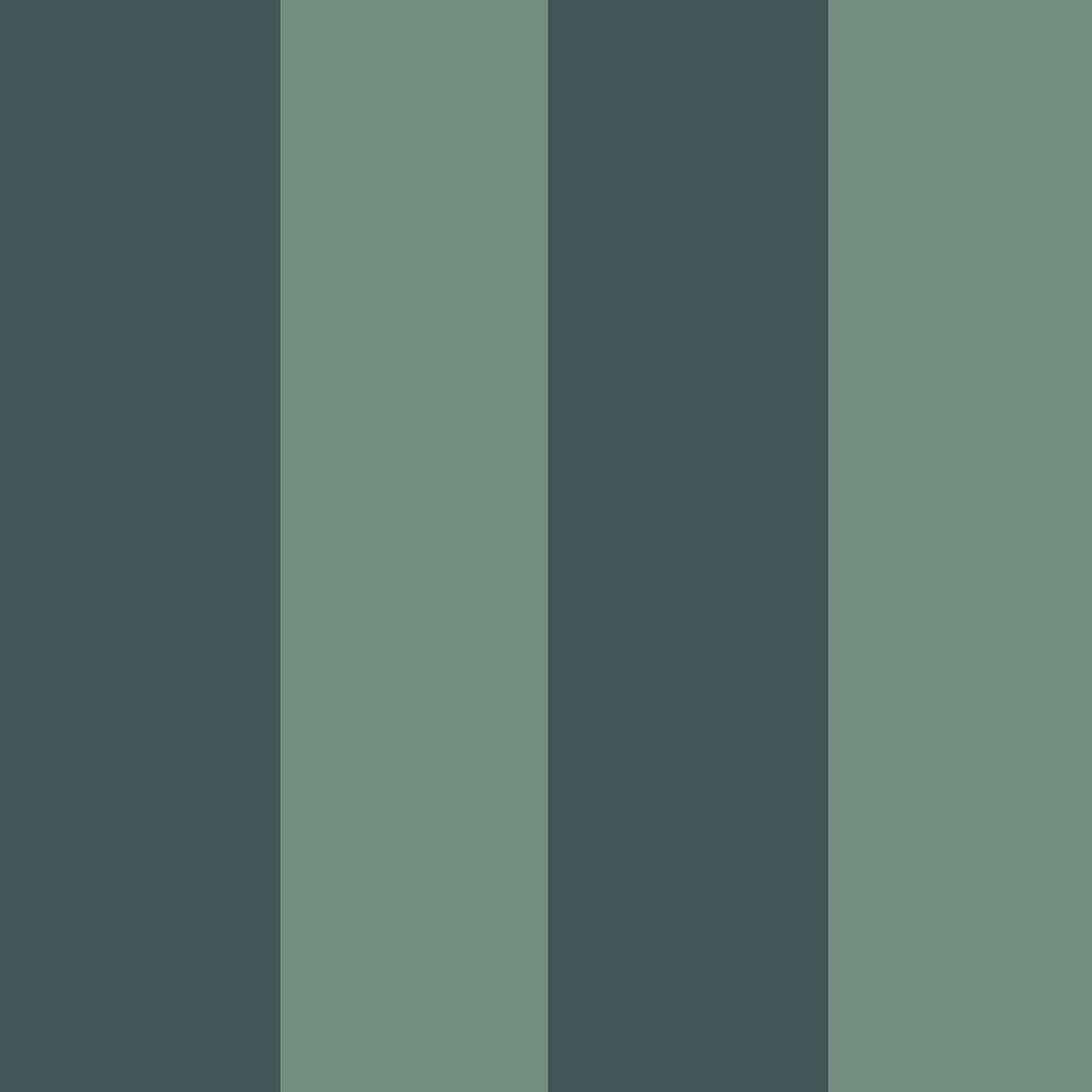 Wide Stripe wallpaper in green color - pattern number 35965 - by Galerie in the Ornamenta collection