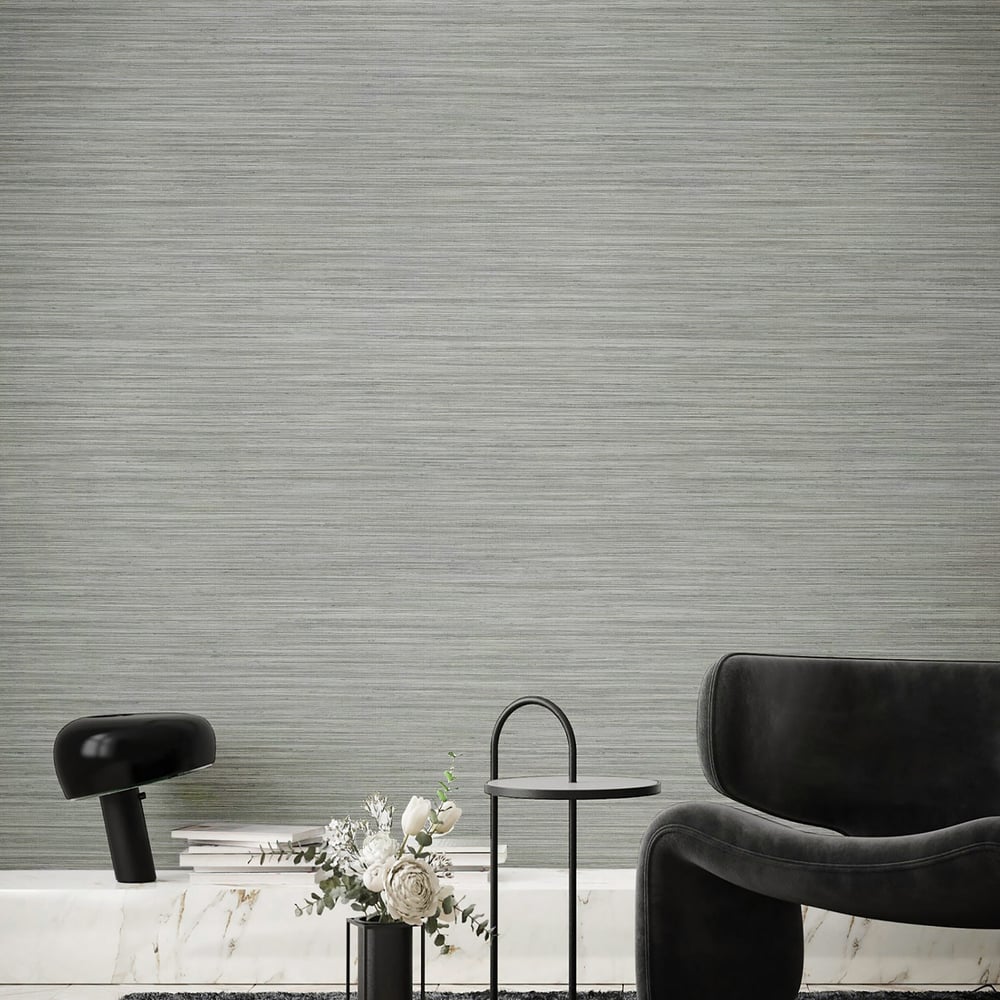 Horizontal Texture wallpaper in blue beige color - pattern number 35973 - by Galerie in the Ornamenta collection