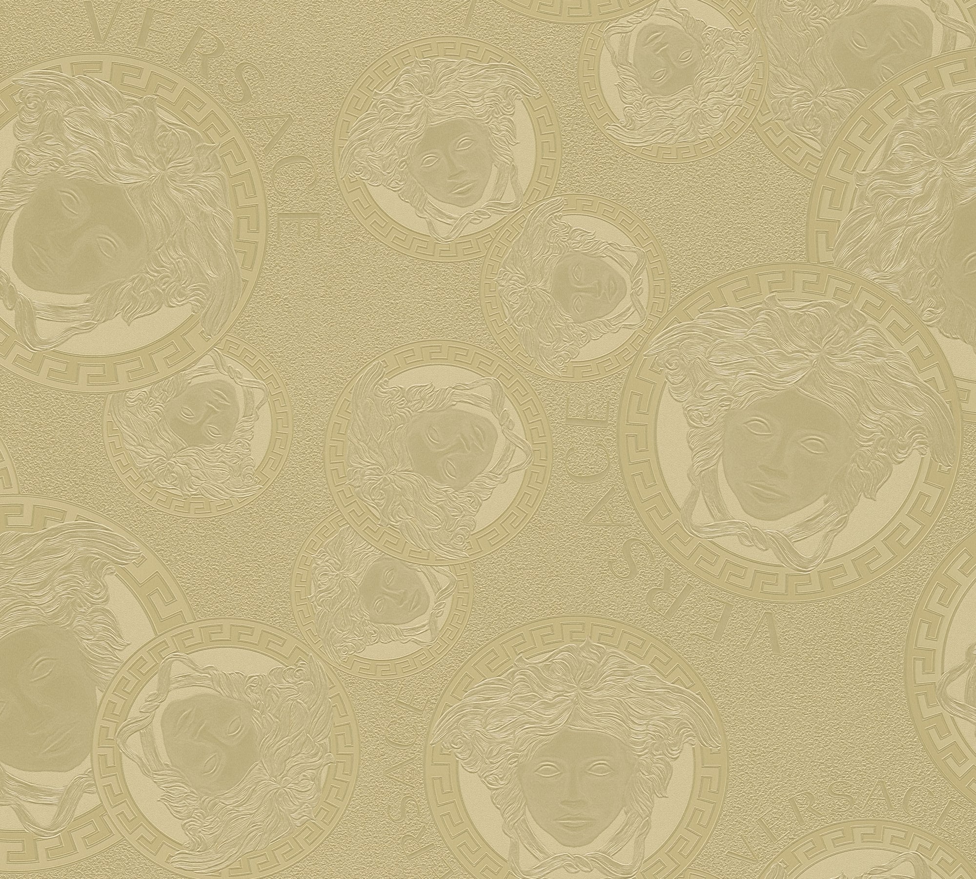 Gilded Age wallpaper in sunlit color - pattern number 384611X - by Seabrook in the Versace Volume 5 collection