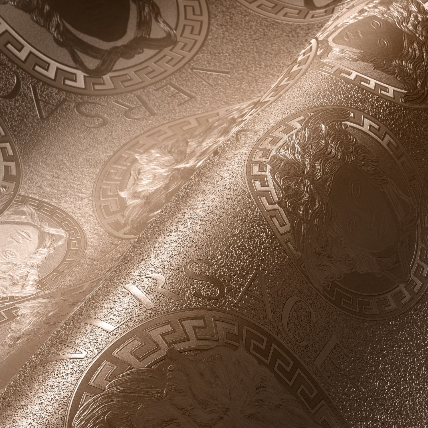 Gilded Age wallpaper in blush color - pattern number 384612X - by Seabrook in the Versace Volume 5 collection