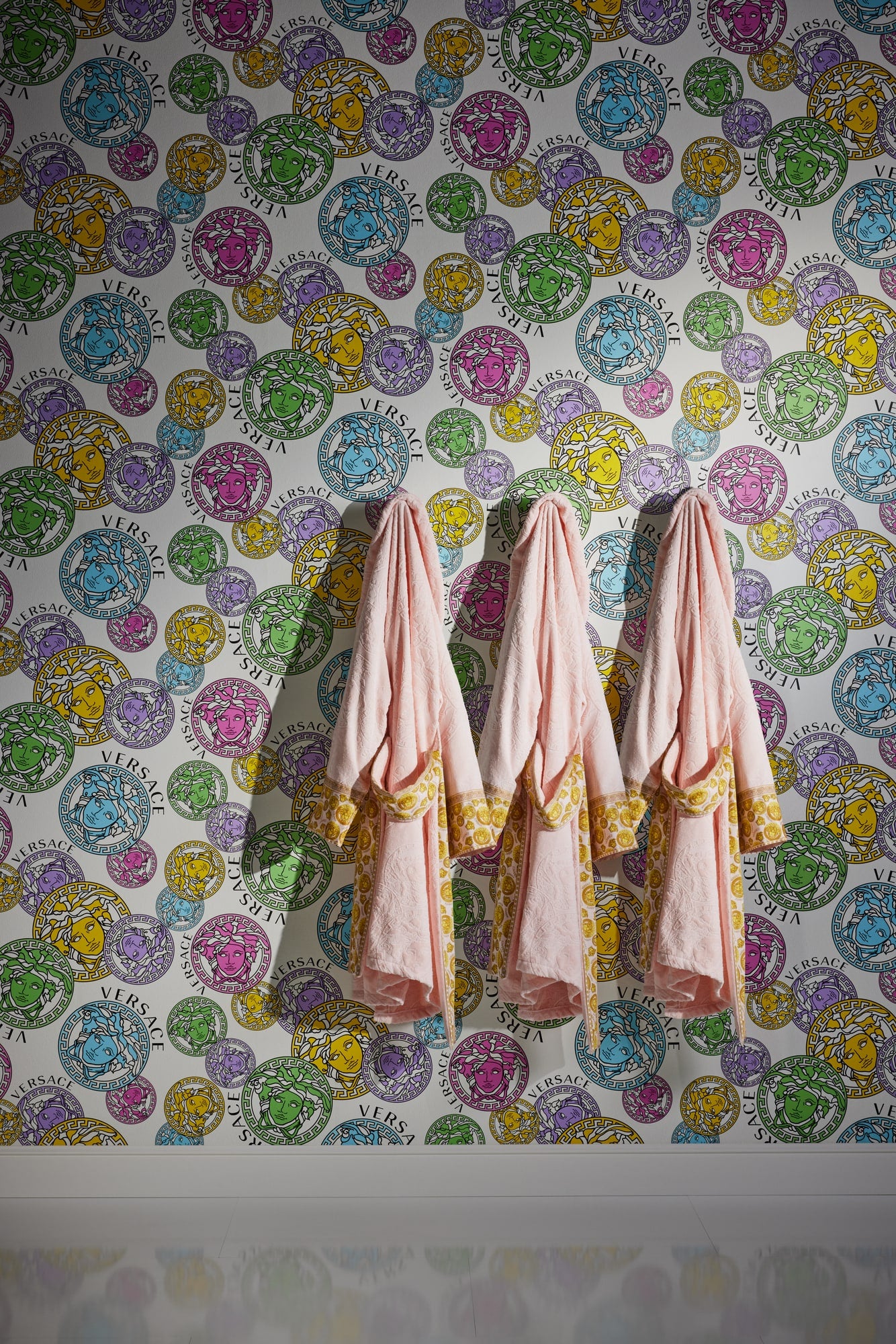 Dynasty wallpaper in confetti color - pattern number 386101X - by Seabrook in the Versace Volume 5 collection