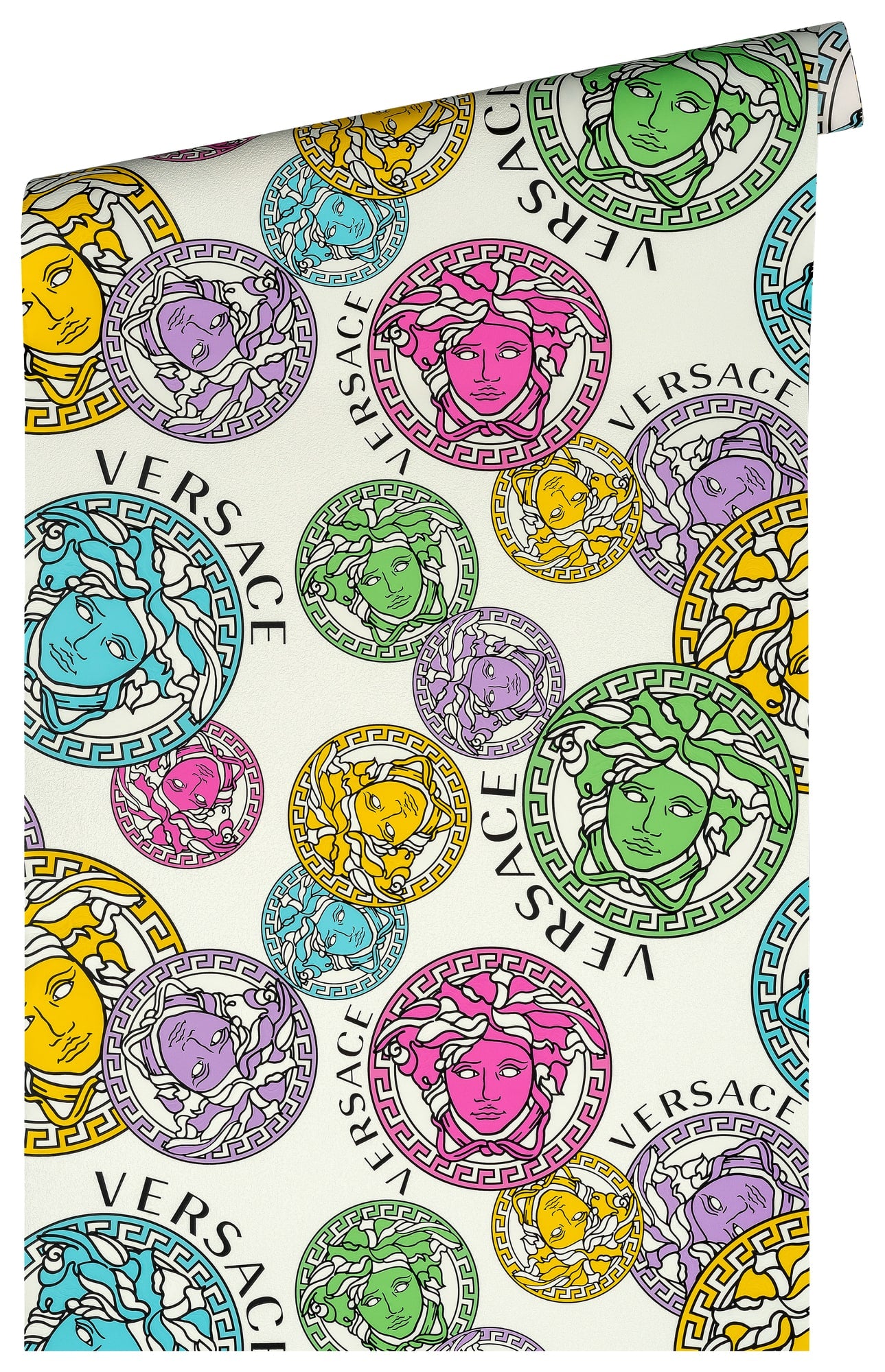 Dynasty wallpaper in confetti color - pattern number 386101X - by Seabrook in the Versace Volume 5 collection