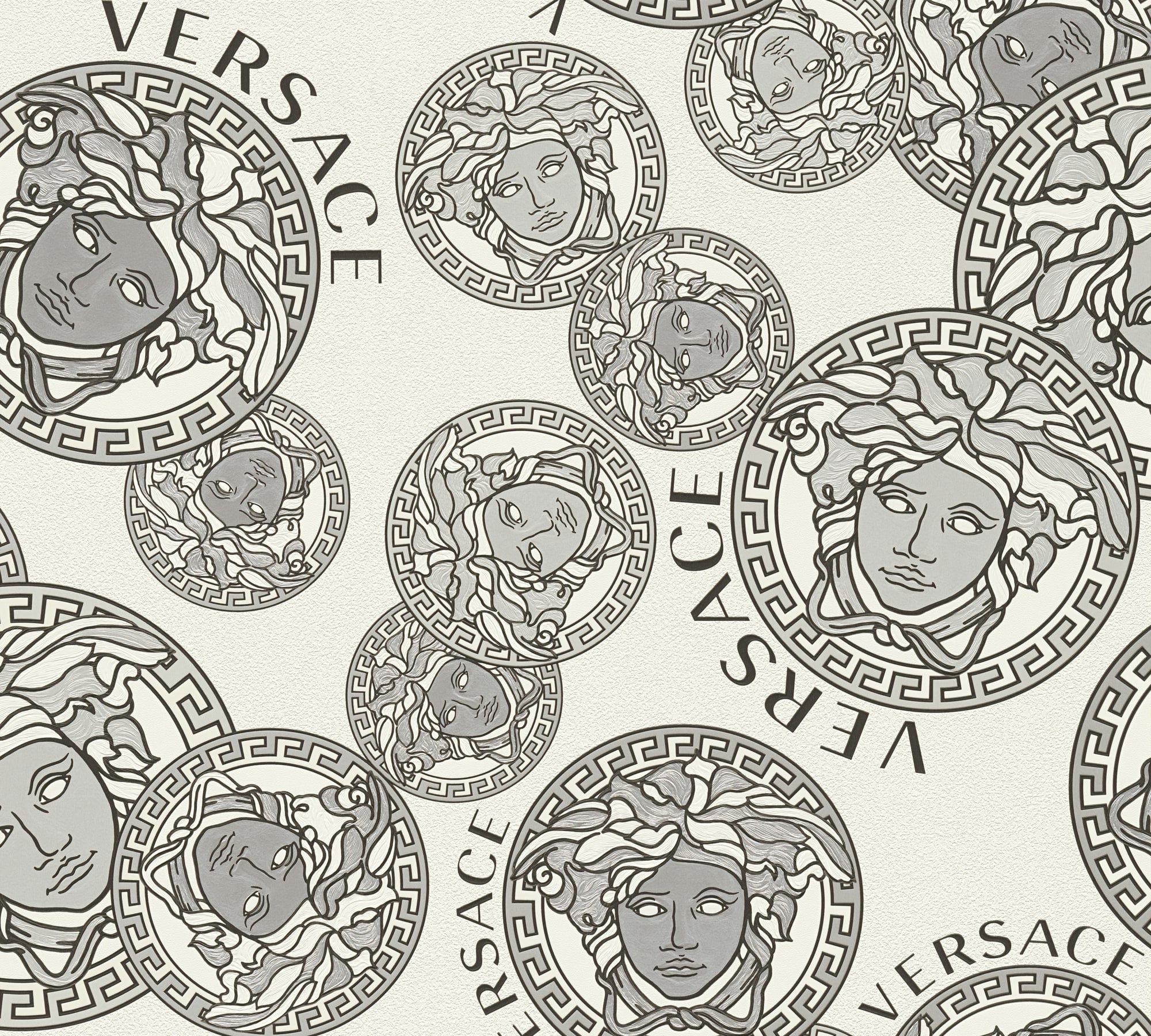 Dynasty wallpaper in snowbound color - pattern number 386102X - by Seabrook in the Versace Volume 5 collection
