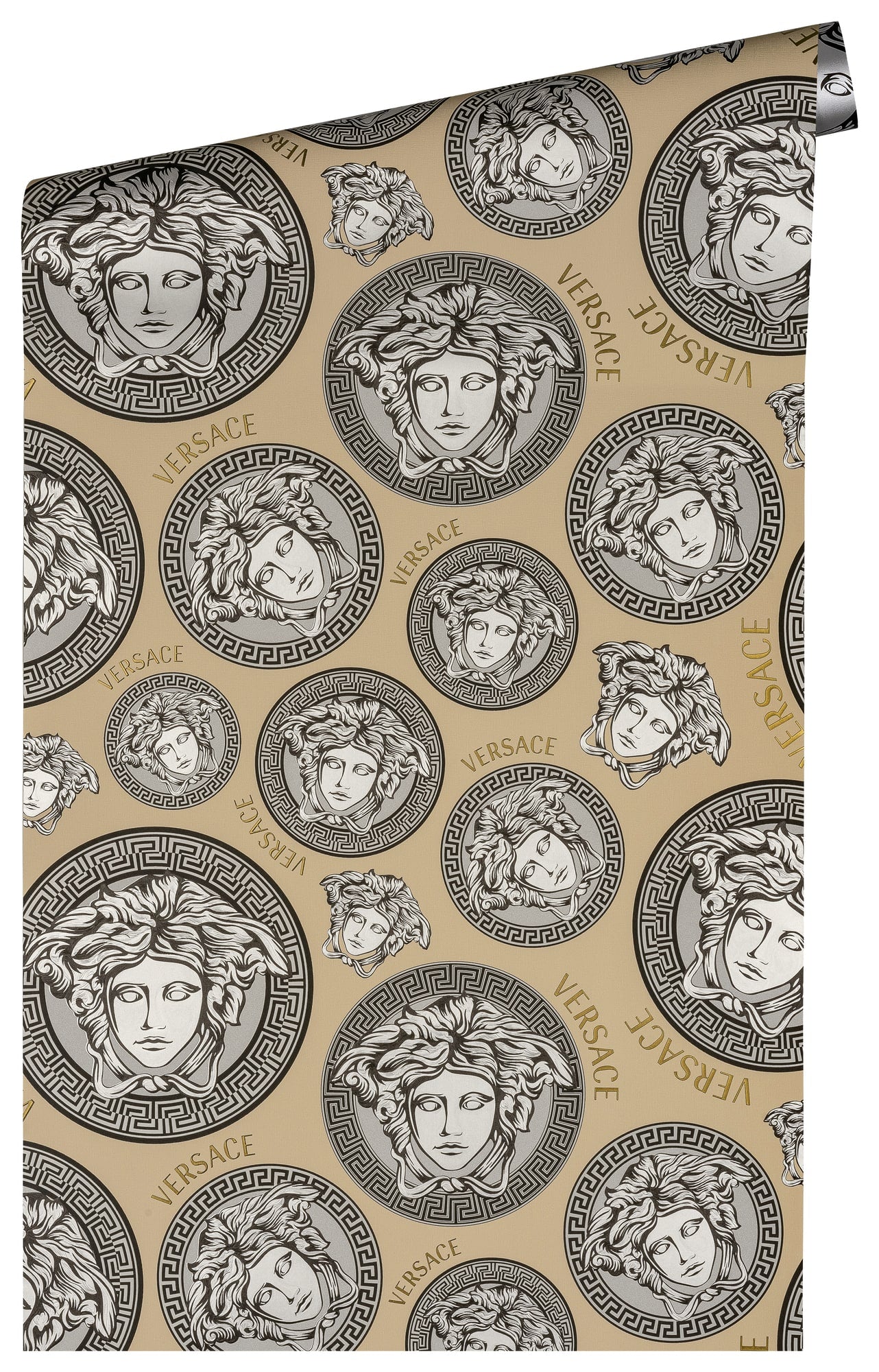 Monarch wallpaper in coconut color - pattern number 386114X - by Seabrook in the Versace Volume 5 collection