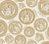 Monarch wallpaper in foiled ceiling color - pattern number 386115X - by Seabrook in the Versace Volume 5 collection