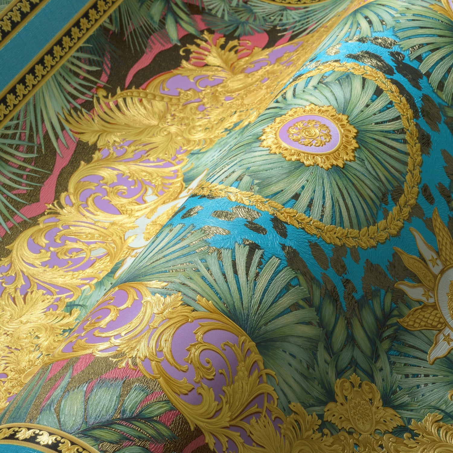 Mirage wallpaper in hearthrob color - pattern number 387031X - by Seabrook in the Versace Volume 5 collection