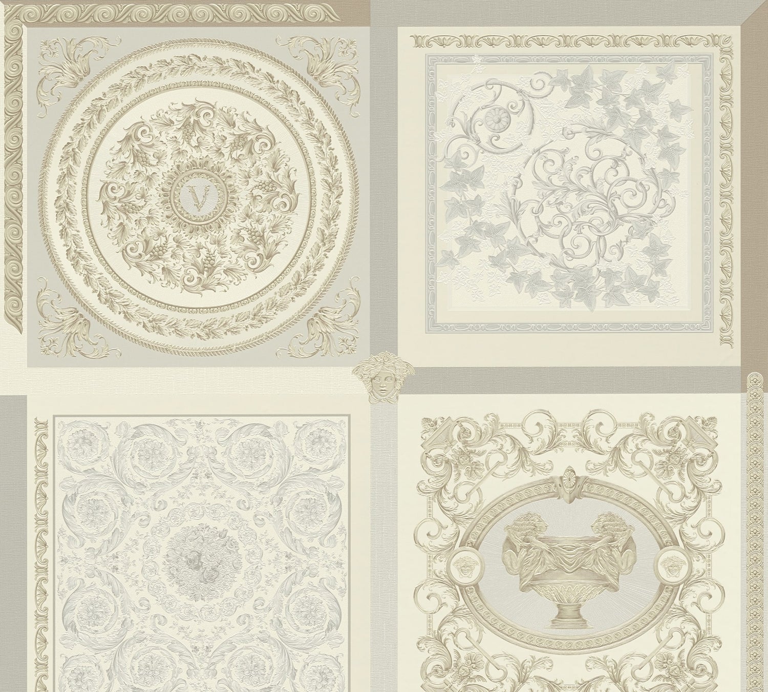Reverie wallpaper in oak color - pattern number 387042X - by Seabrook in the Versace Volume 5 collection