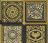 Reverie wallpaper in honey bee color - pattern number 387043X - by Seabrook in the Versace Volume 5 collection