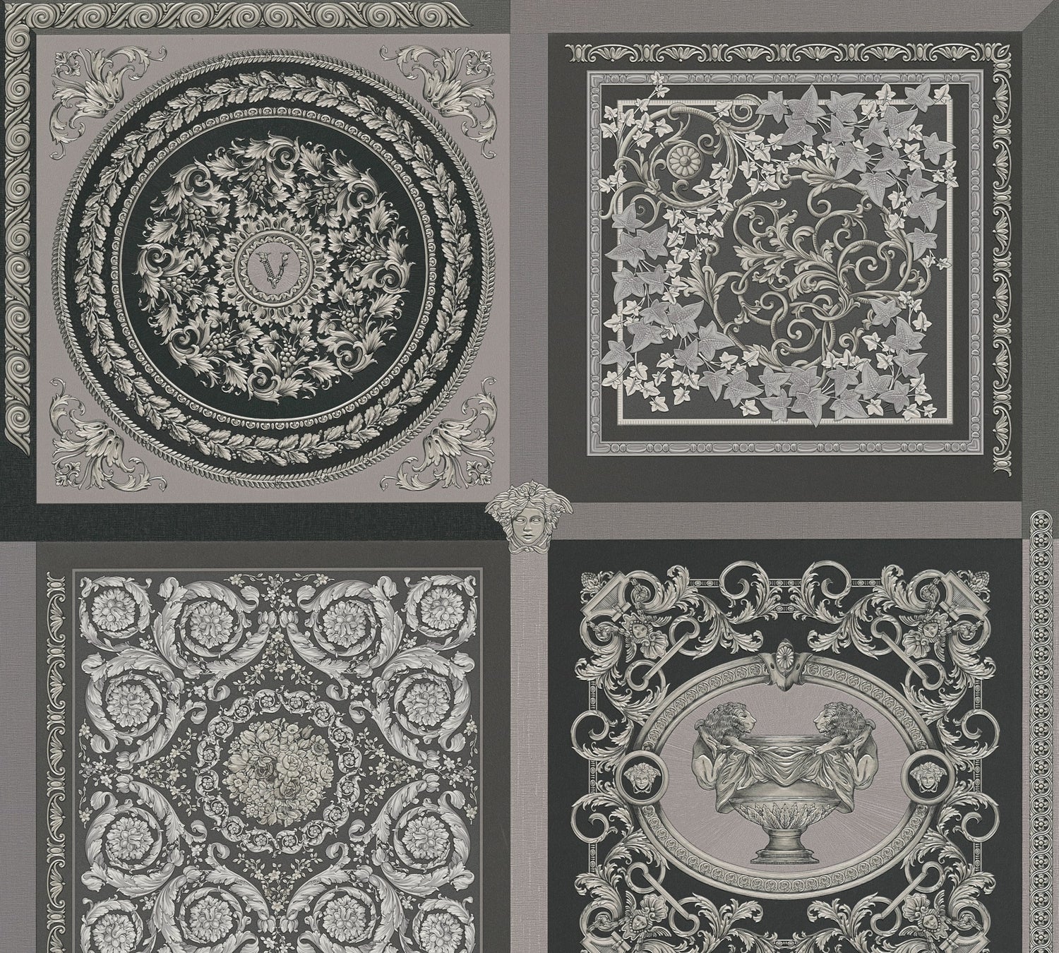 Reverie wallpaper in heather color - pattern number 387044X - by Seabrook in the Versace Volume 5 collection
