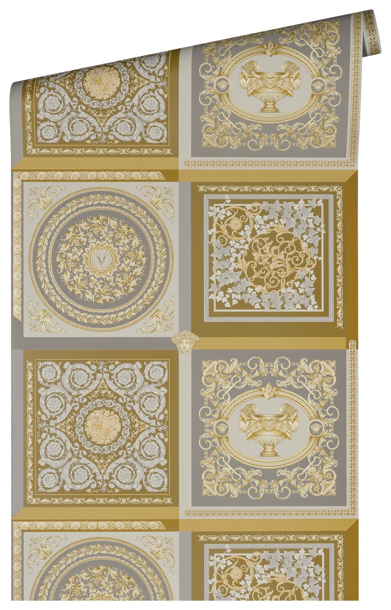 Reverie wallpaper in egypt color - pattern number 387045X - by Seabrook in the Versace Volume 5 collection
