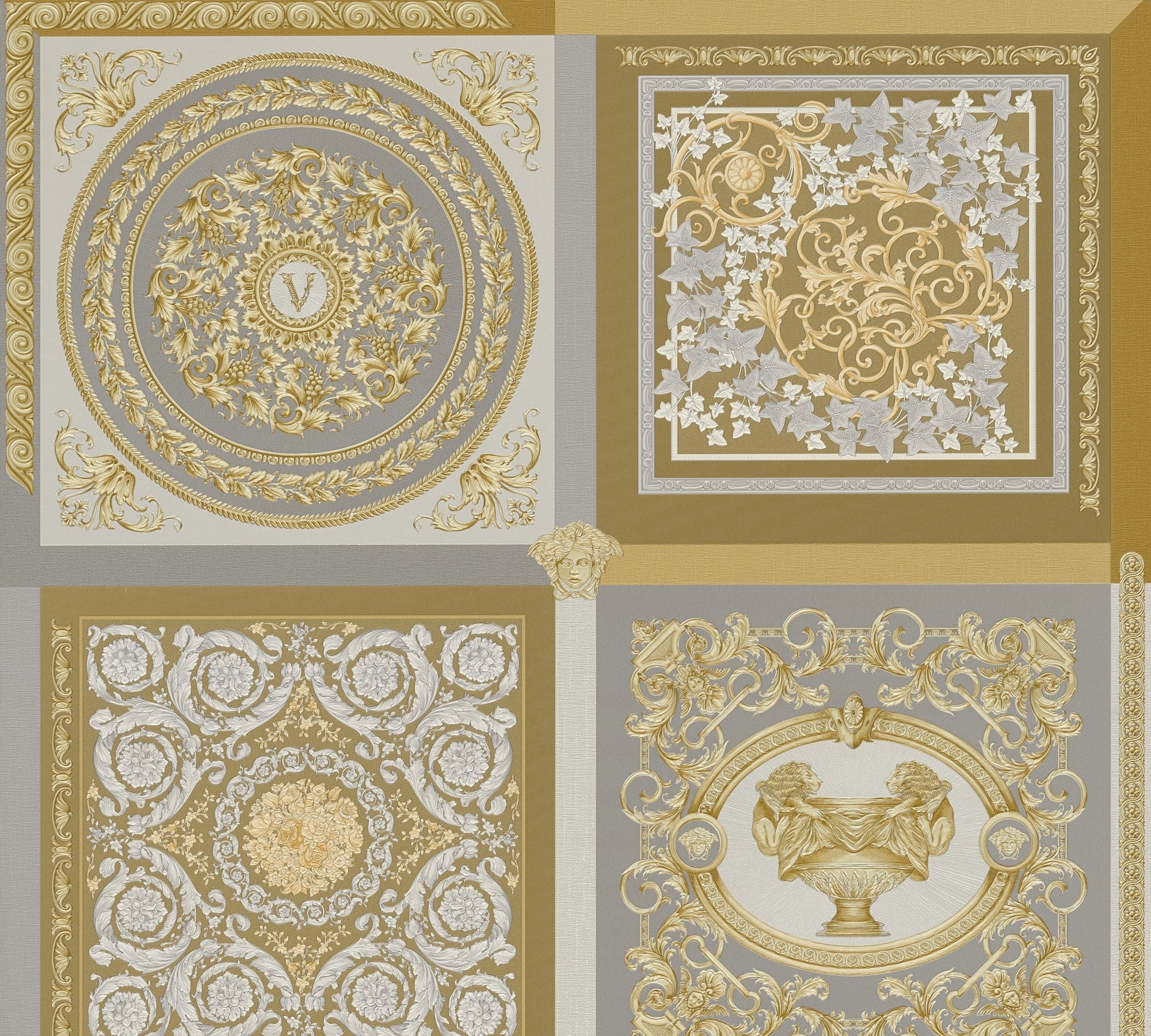 Reverie wallpaper in egypt color - pattern number 387045X - by Seabrook in the Versace Volume 5 collection