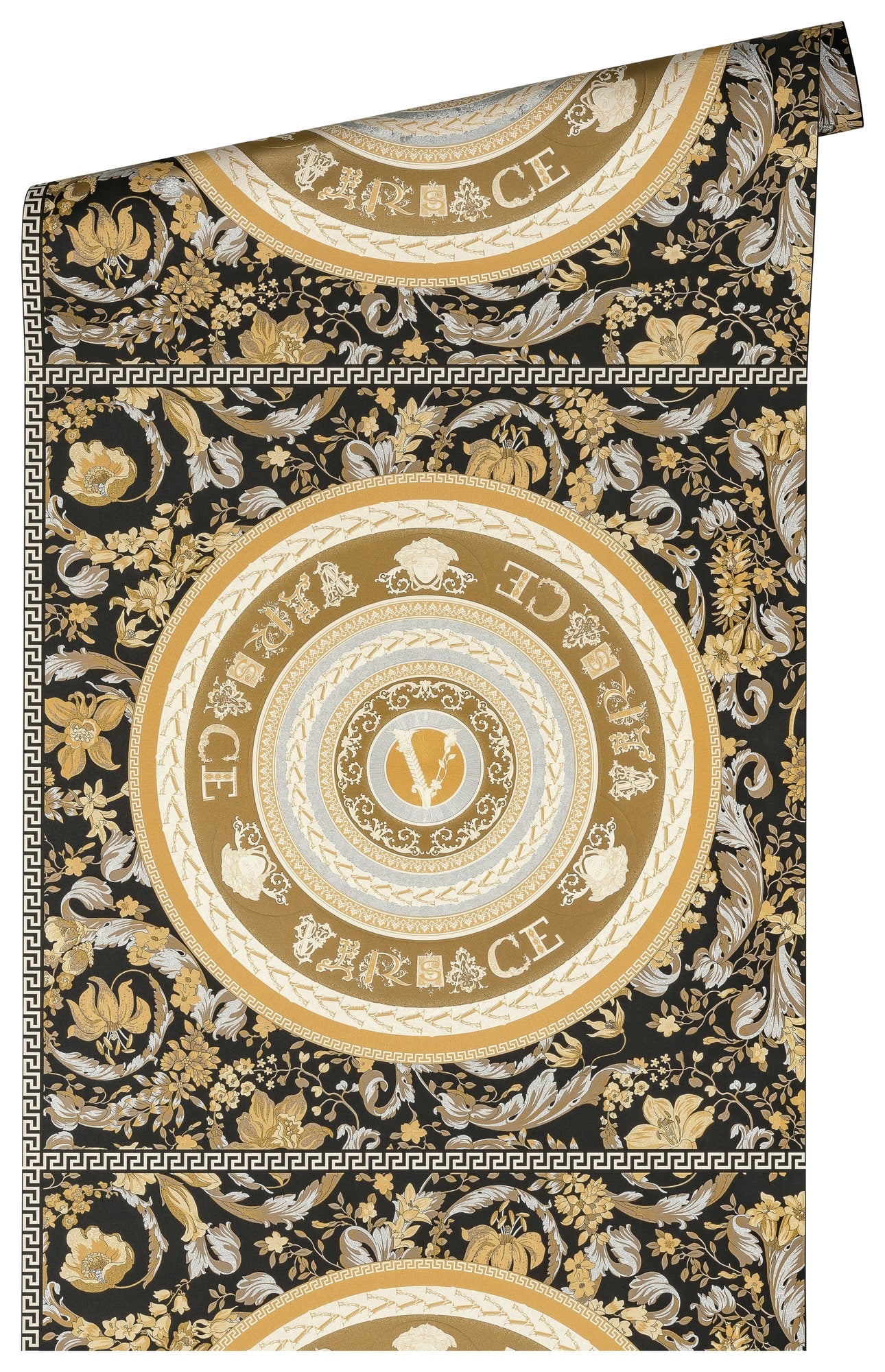 Ember wallpaper in candlelight color - pattern number 387055X - by Seabrook in the Versace Volume 5 collection