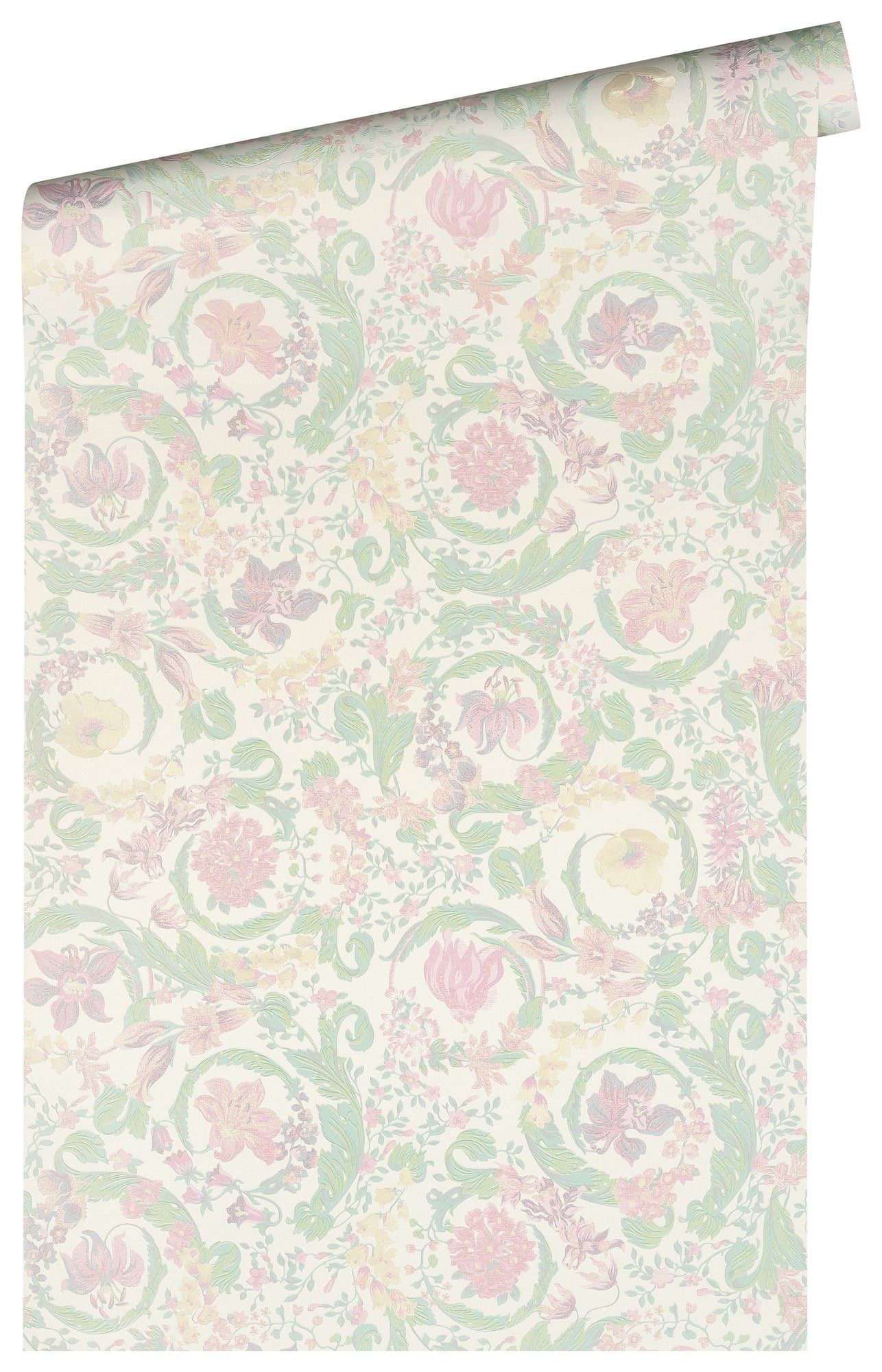 Empress wallpaper in dusty rose color - pattern number 387062X - by Seabrook in the Versace Volume 5 collection