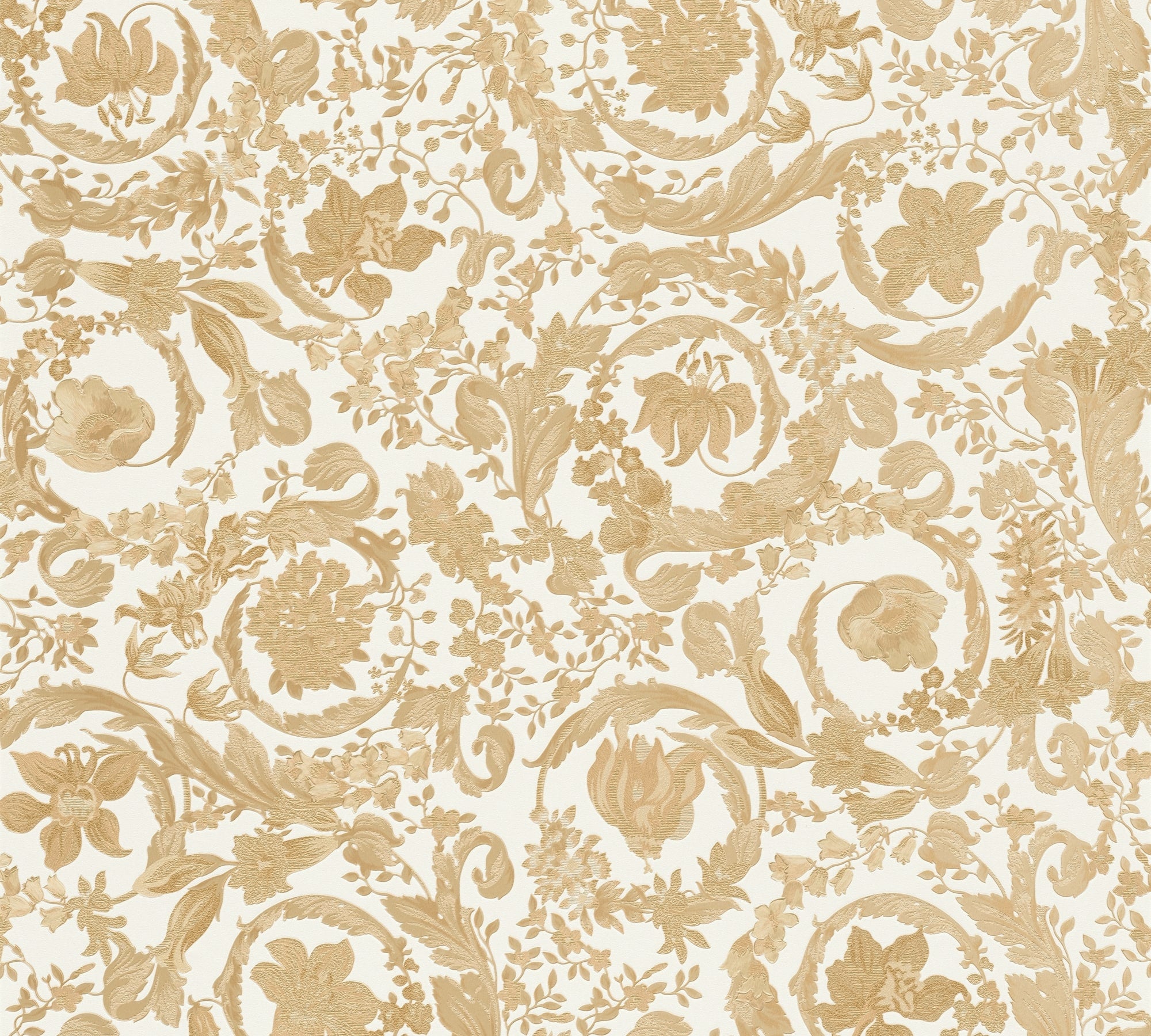 Empress wallpaper in dandelion color - pattern number 387064X - by Seabrook in the Versace Volume 5 collection