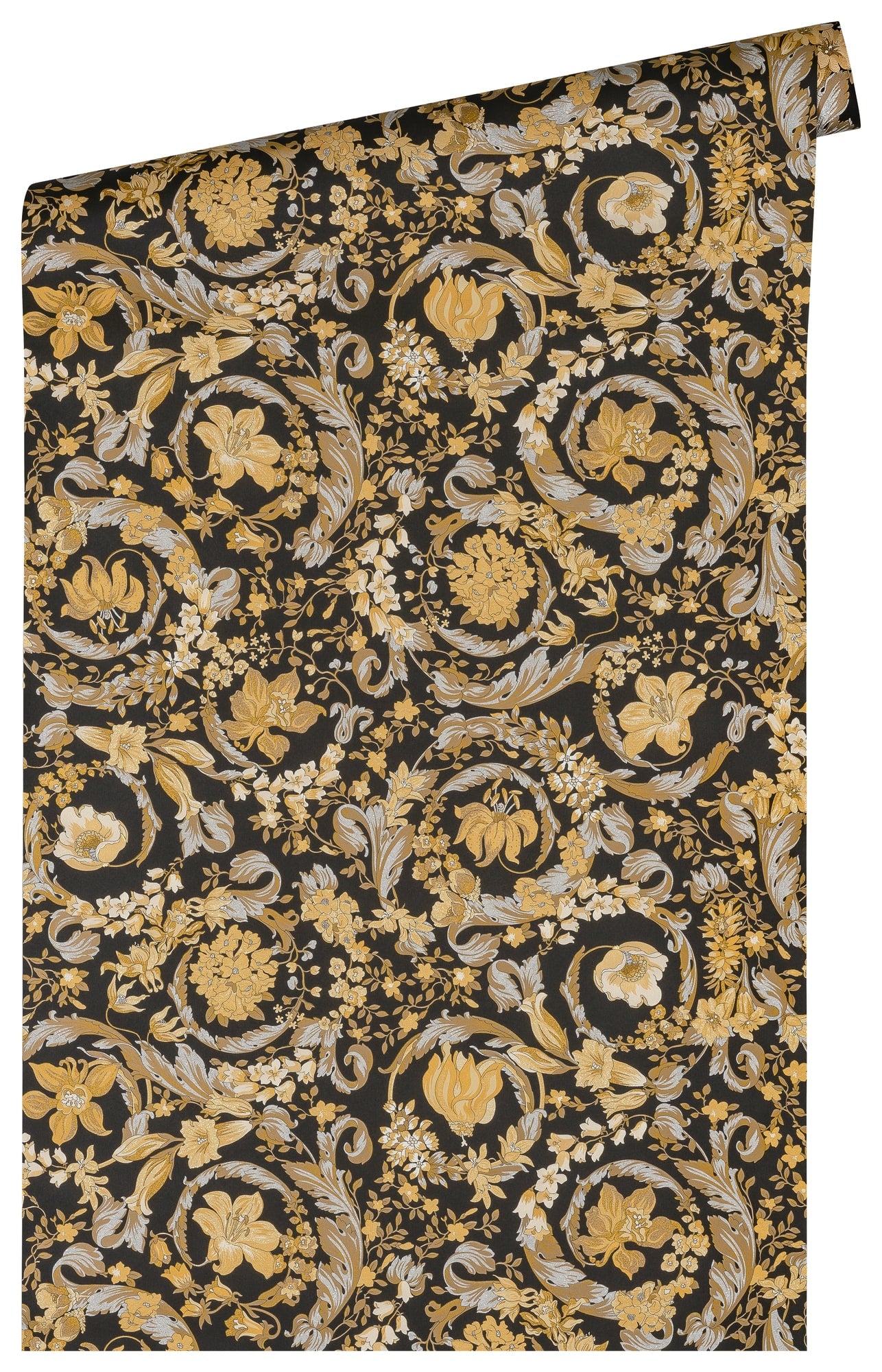 Empress wallpaper in honey bee color - pattern number 387065X - by Seabrook in the Versace Volume 5 collection