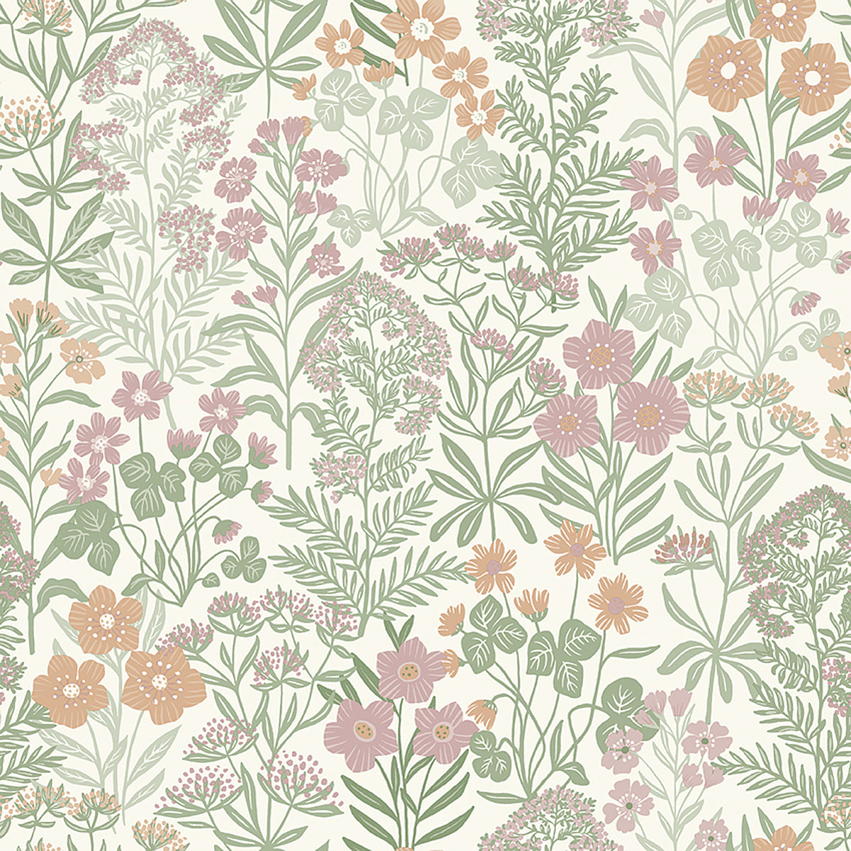 Ang wallpaper in multi color - pattern number 3972 - by Schumacher in the Borastapeter collection
