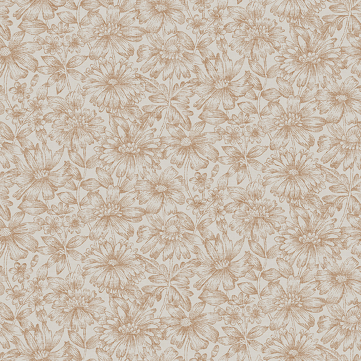 Gabriella wallpaper in clay color - pattern number 3973 - by Schumacher in the Borastapeter collection