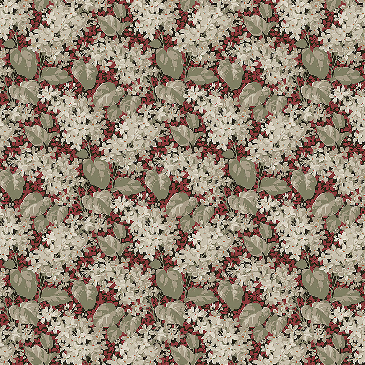 Aratorp wallpaper in red color - pattern number 4161 - by Schumacher in the Borastapeter collection