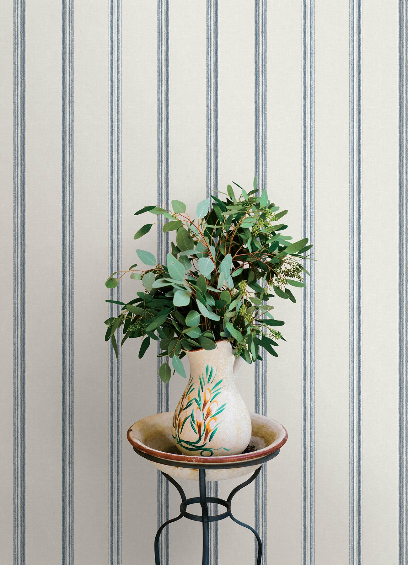 Johnny wallpaper in blue color - pattern number 4169-13075 - by Chesapeake in the Oak and Moss collection
