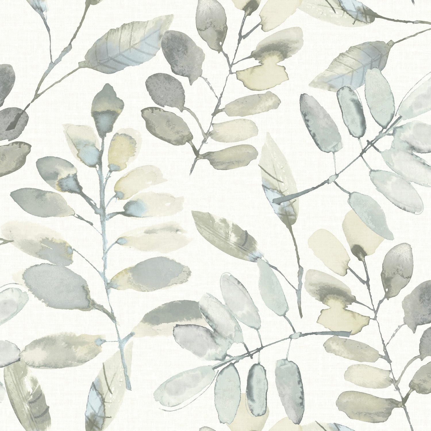 Pinnate wallpaper in grey color - pattern number 4169-13905 - by Chesapeake in the Oak and Moss collection