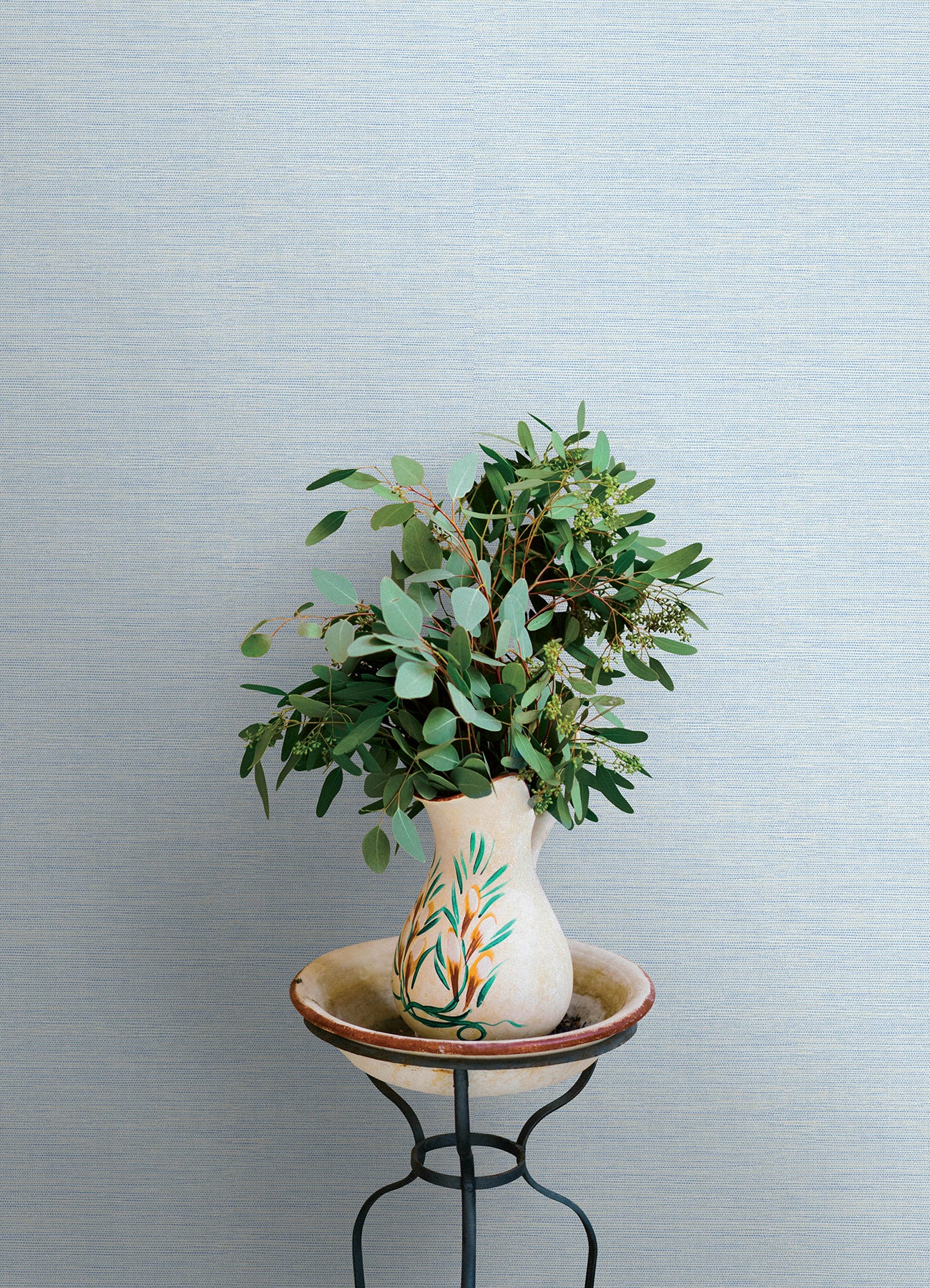 Agave wallpaper in sky blue color - pattern number 4169-24283 - by Chesapeake in the Oak and Moss collection