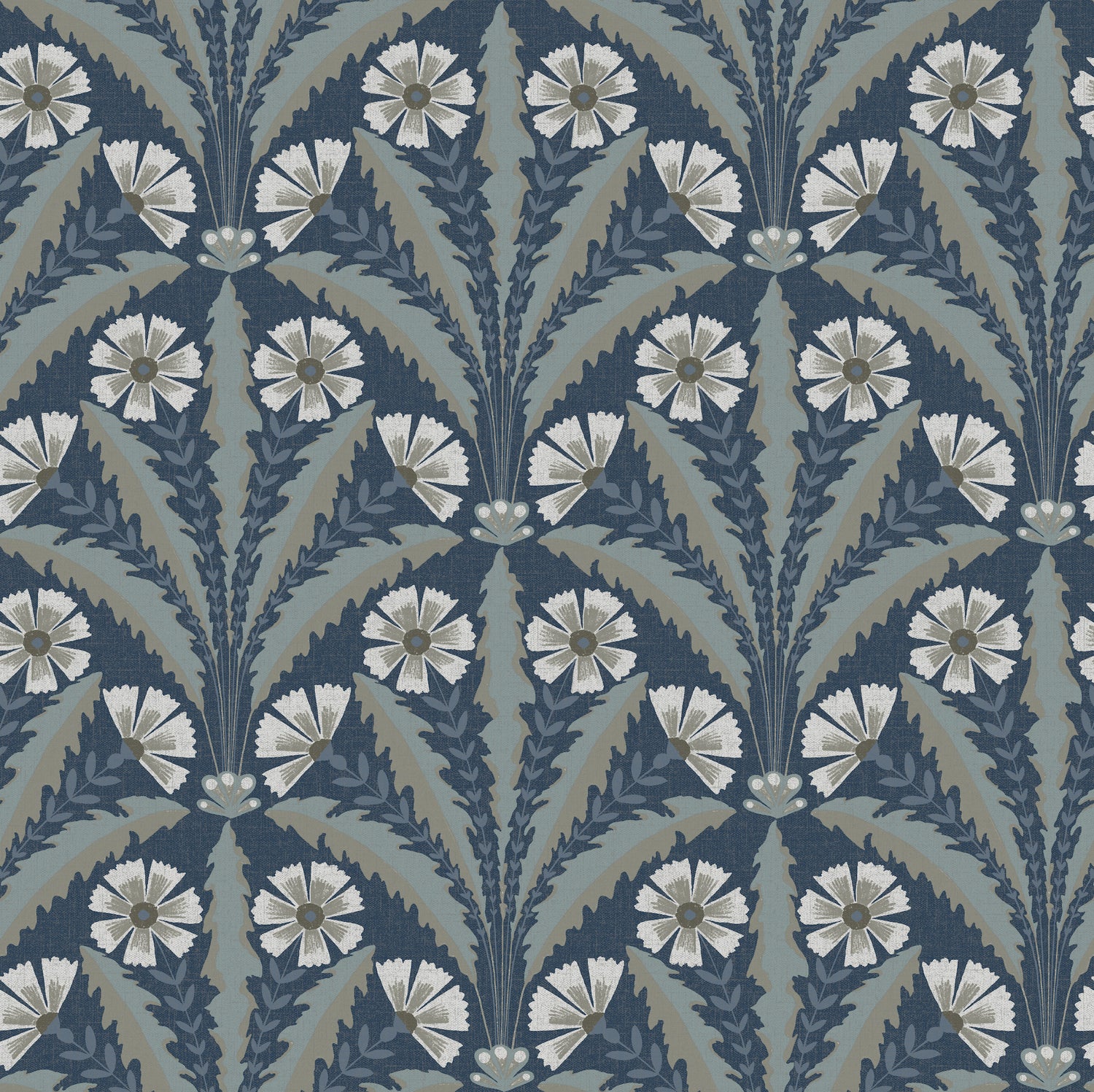 Tap Root wallpaper in dark blue color - pattern number 4169-27600 - by Chesapeake in the Oak and Moss collection
