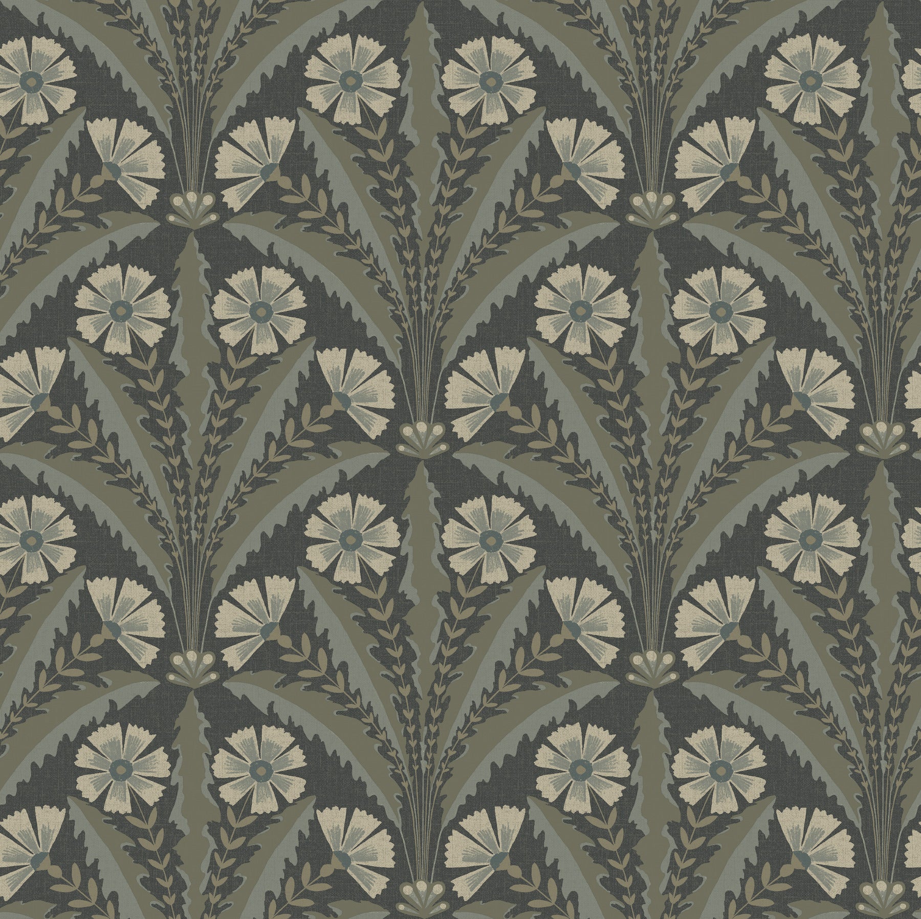 Tap Root wallpaper in charcoal color - pattern number 4169-27601 - by Chesapeake in the Oak and Moss collection