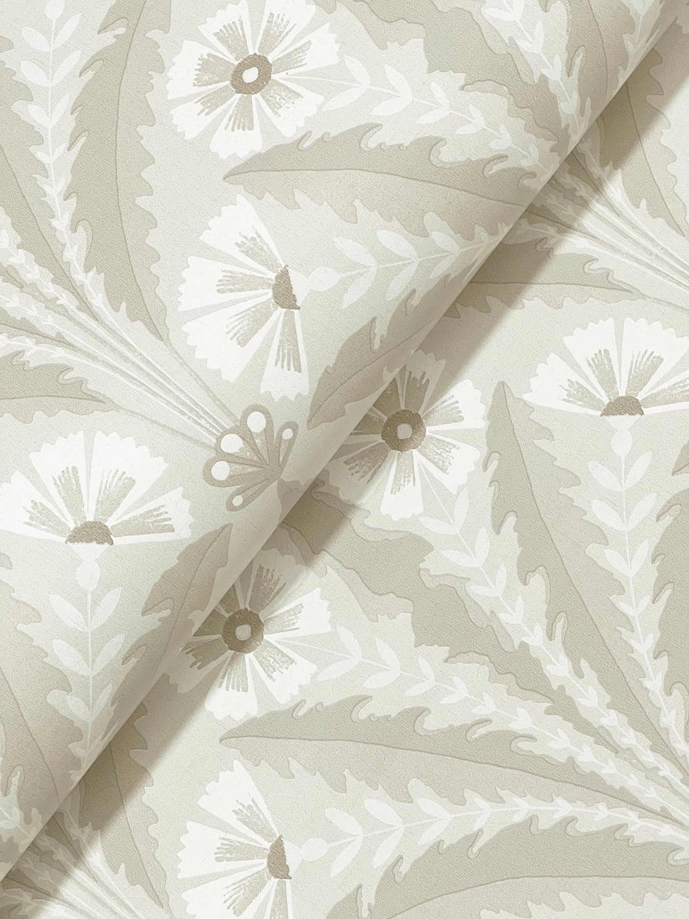 Tap Root wallpaper in beige color - pattern number 4169-27603 - by Chesapeake in the Oak and Moss collection
