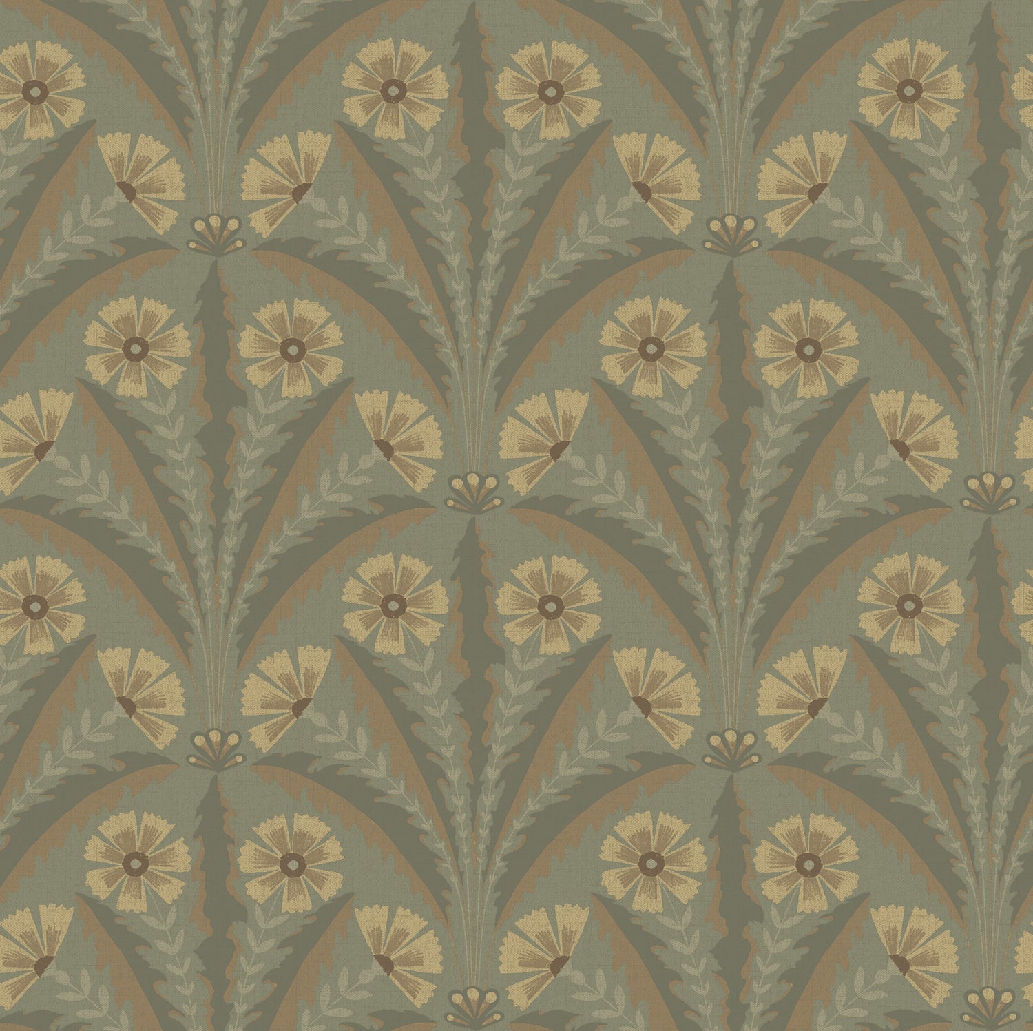 Tap Root wallpaper in green color - pattern number 4169-27604 - by Chesapeake in the Oak and Moss collection