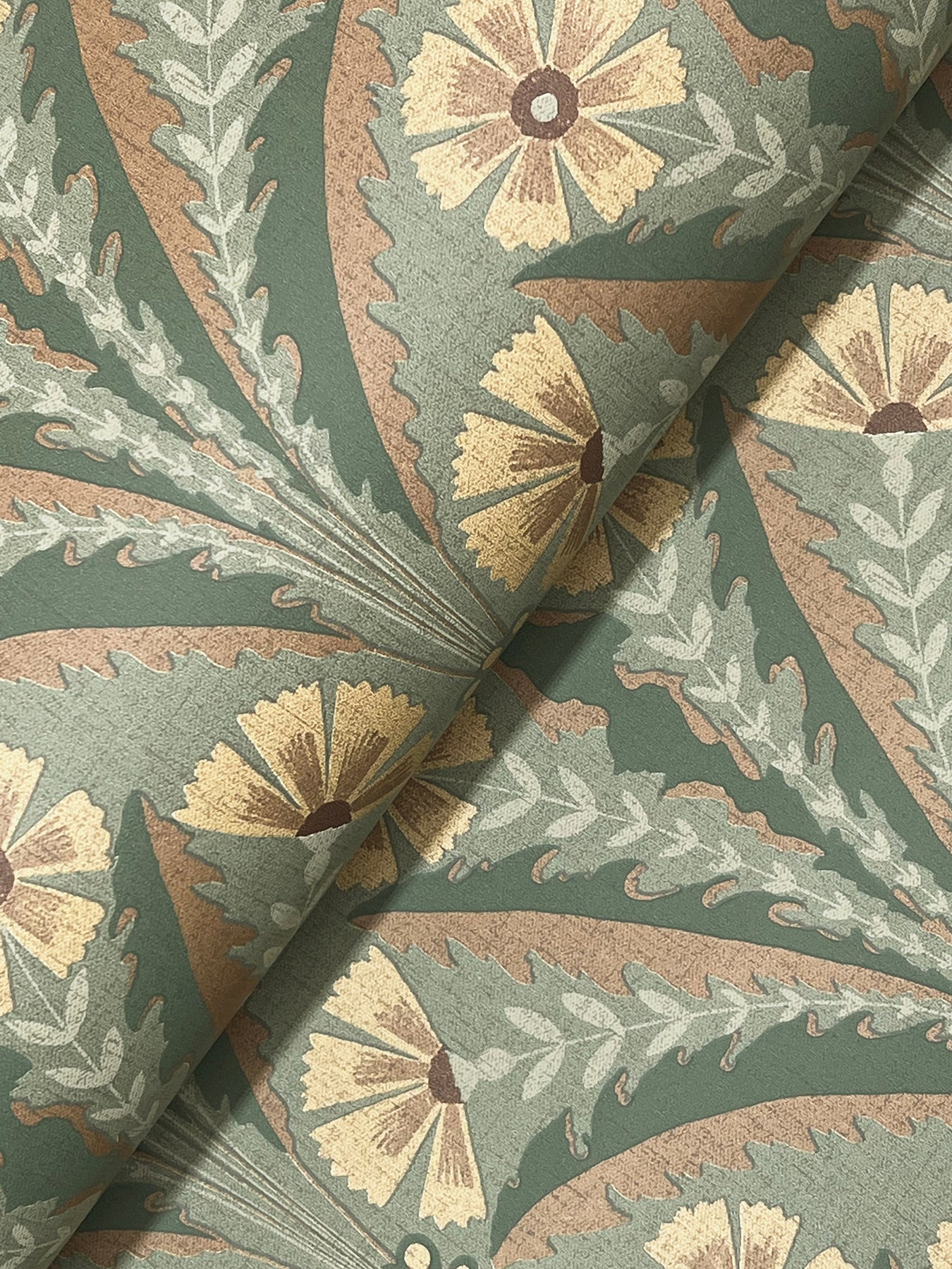 Tap Root wallpaper in green color - pattern number 4169-27604 - by Chesapeake in the Oak and Moss collection