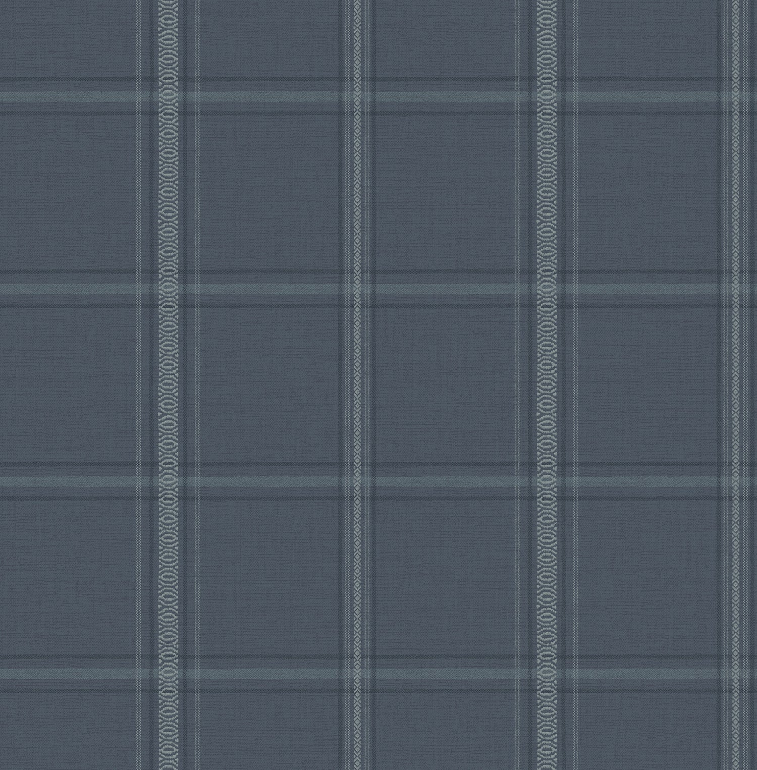 Auberge wallpaper in dark blue color - pattern number 4169-27605 - by Chesapeake in the Oak and Moss collection