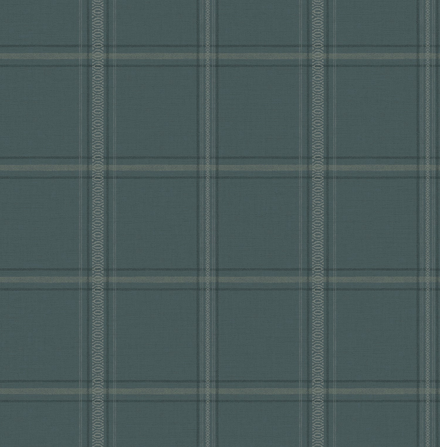 Auberge wallpaper in teal color - pattern number 4169-27610 - by Chesapeake in the Oak and Moss collection