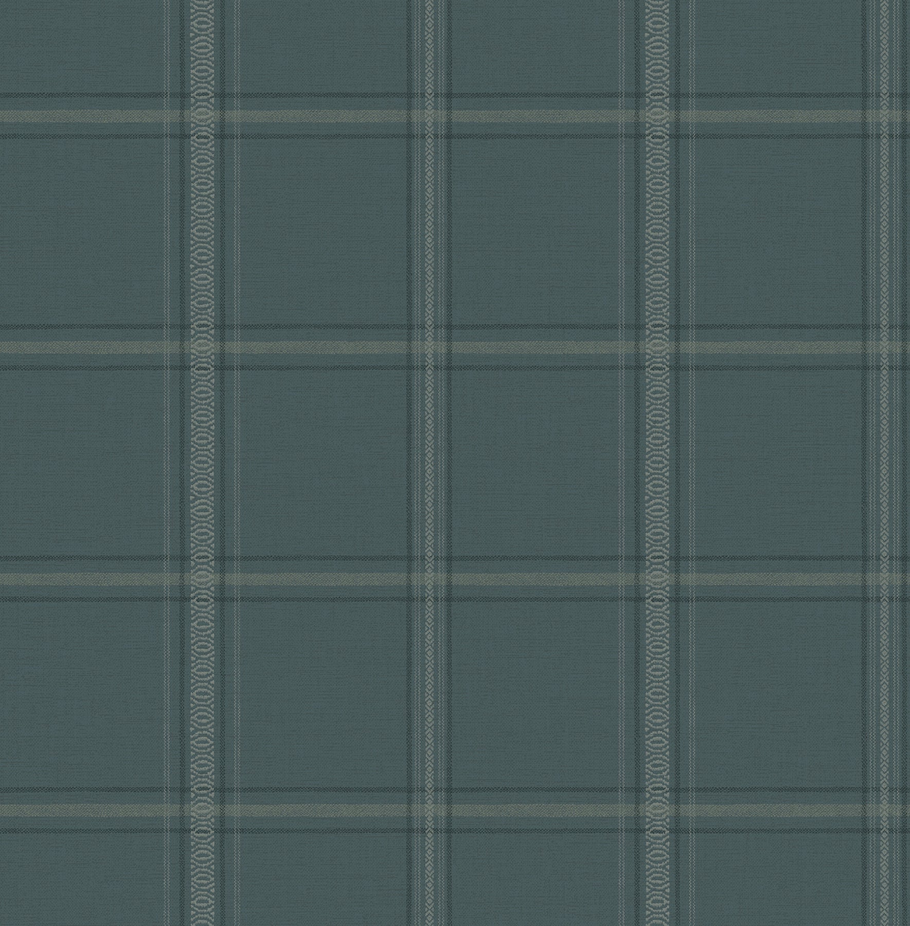 Auberge wallpaper in teal color - pattern number 4169-27610 - by Chesapeake in the Oak and Moss collection