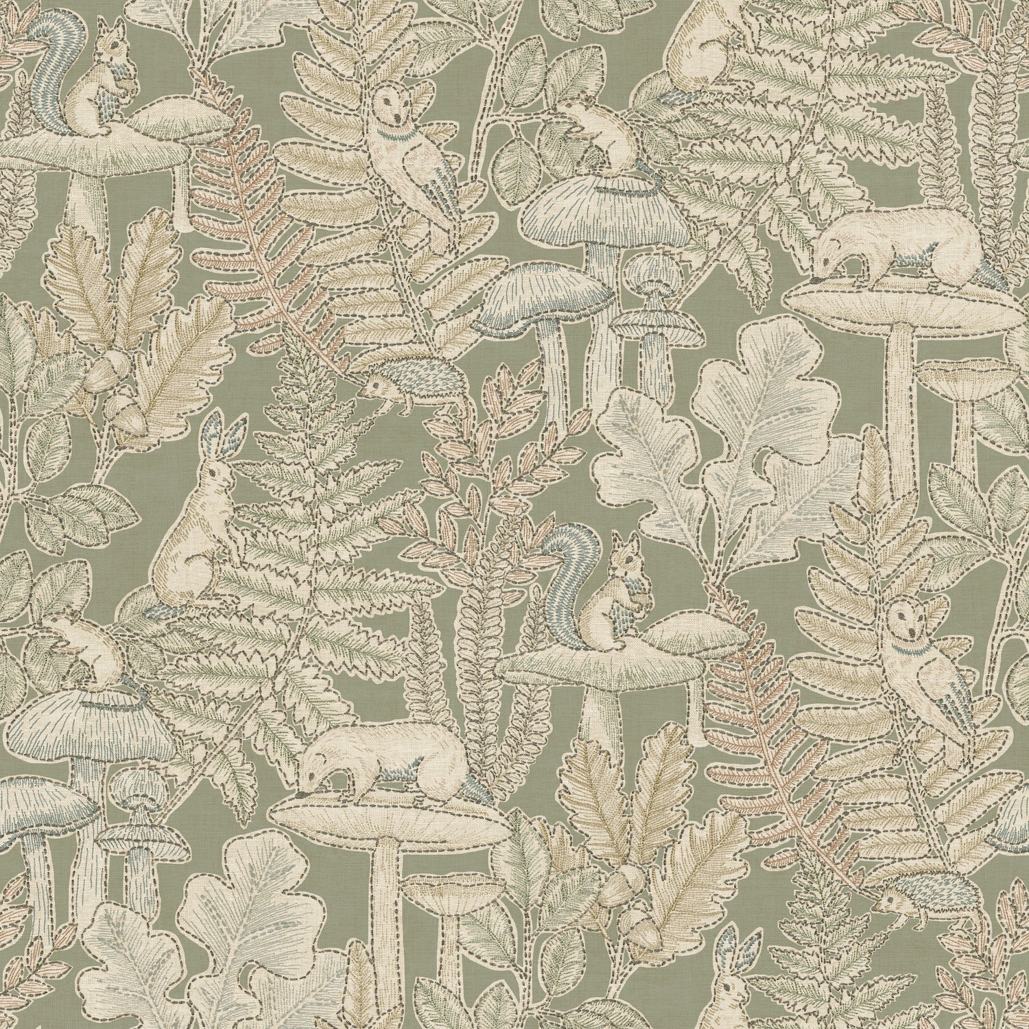 Holt wallpaper in sage color - pattern number 4169-83100 - by Chesapeake in the Oak and Moss collection