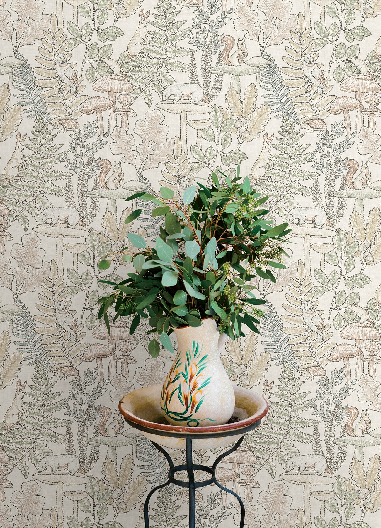 Holt wallpaper in pastel color - pattern number 4169-83101 - by Chesapeake in the Oak and Moss collection