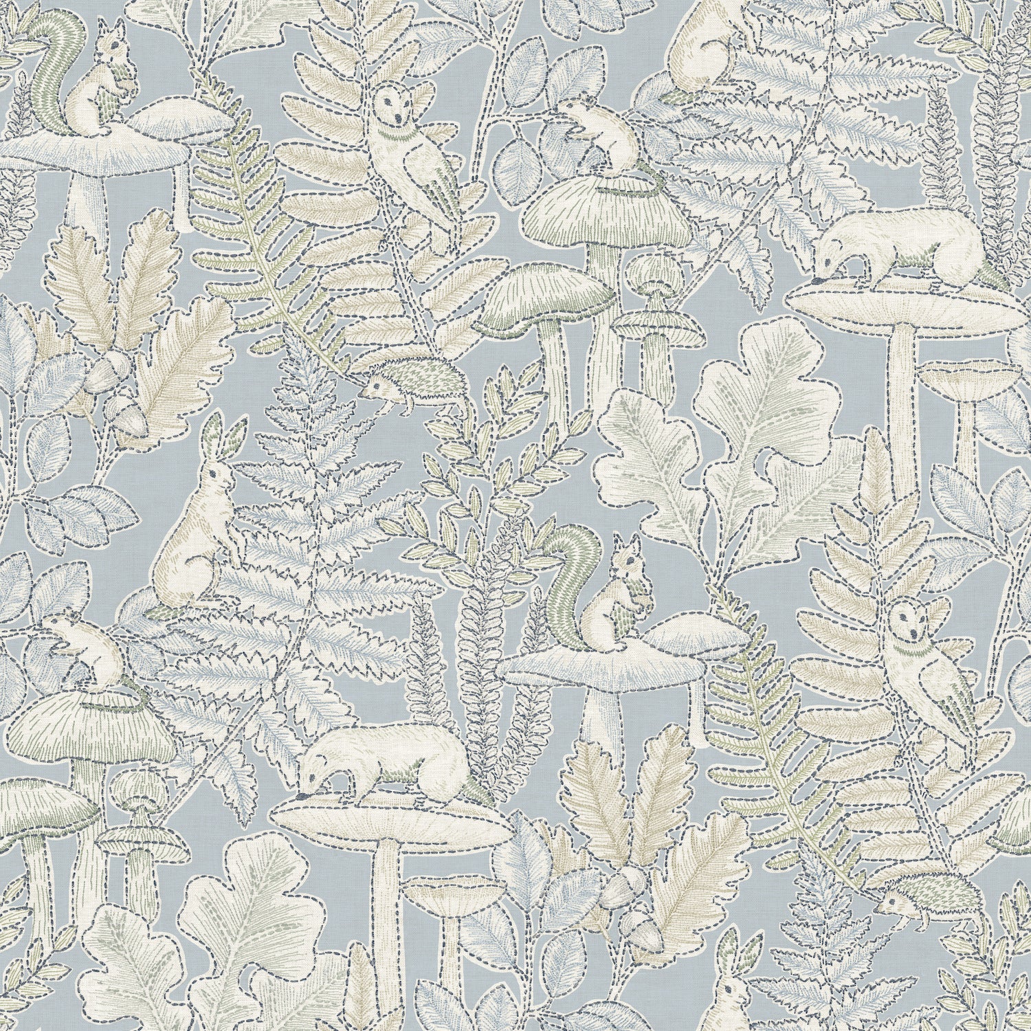 Holt wallpaper in light blue color - pattern number 4169-83102 - by Chesapeake in the Oak and Moss collection