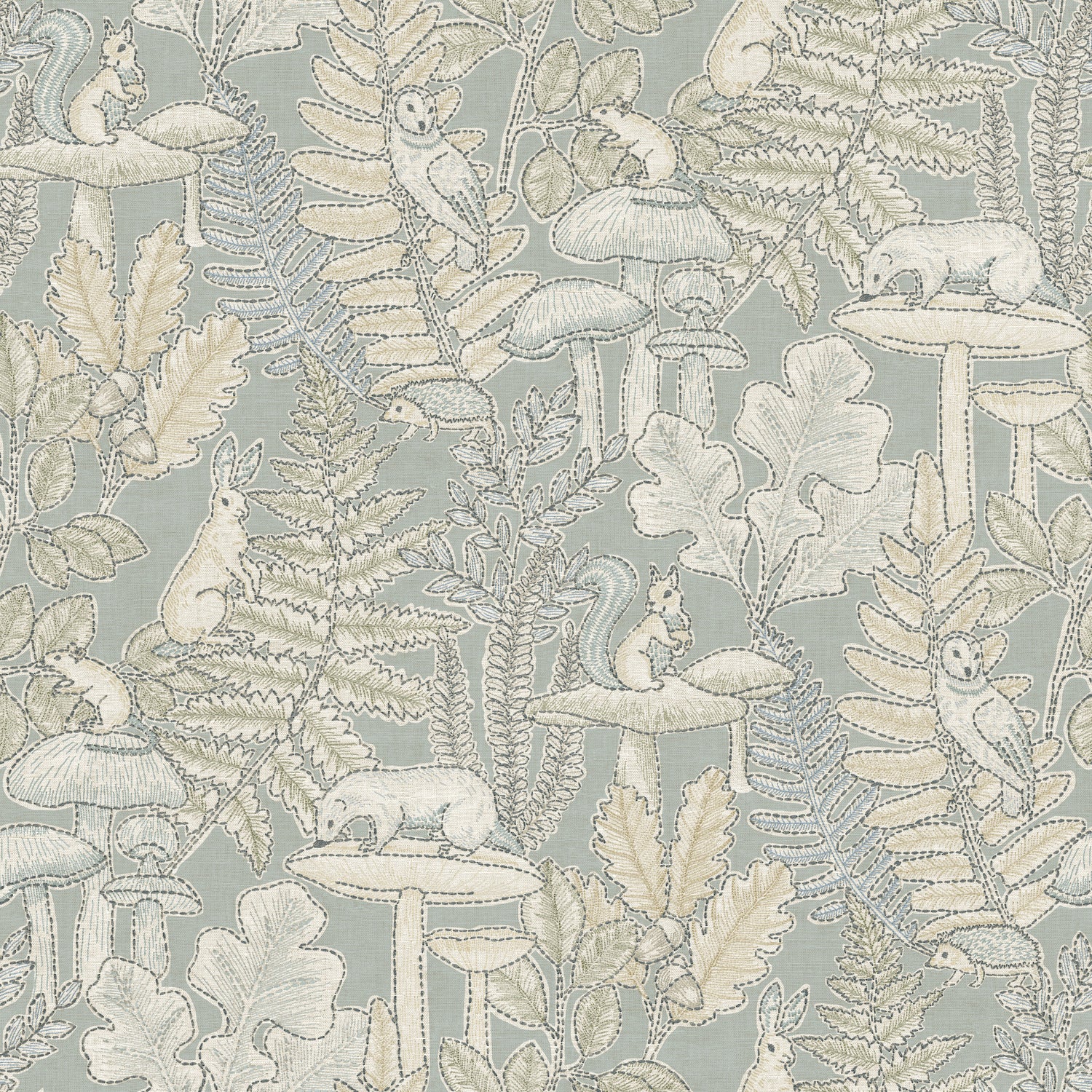 Holt wallpaper in seafoam color - pattern number 4169-83104 - by Chesapeake in the Oak and Moss collection