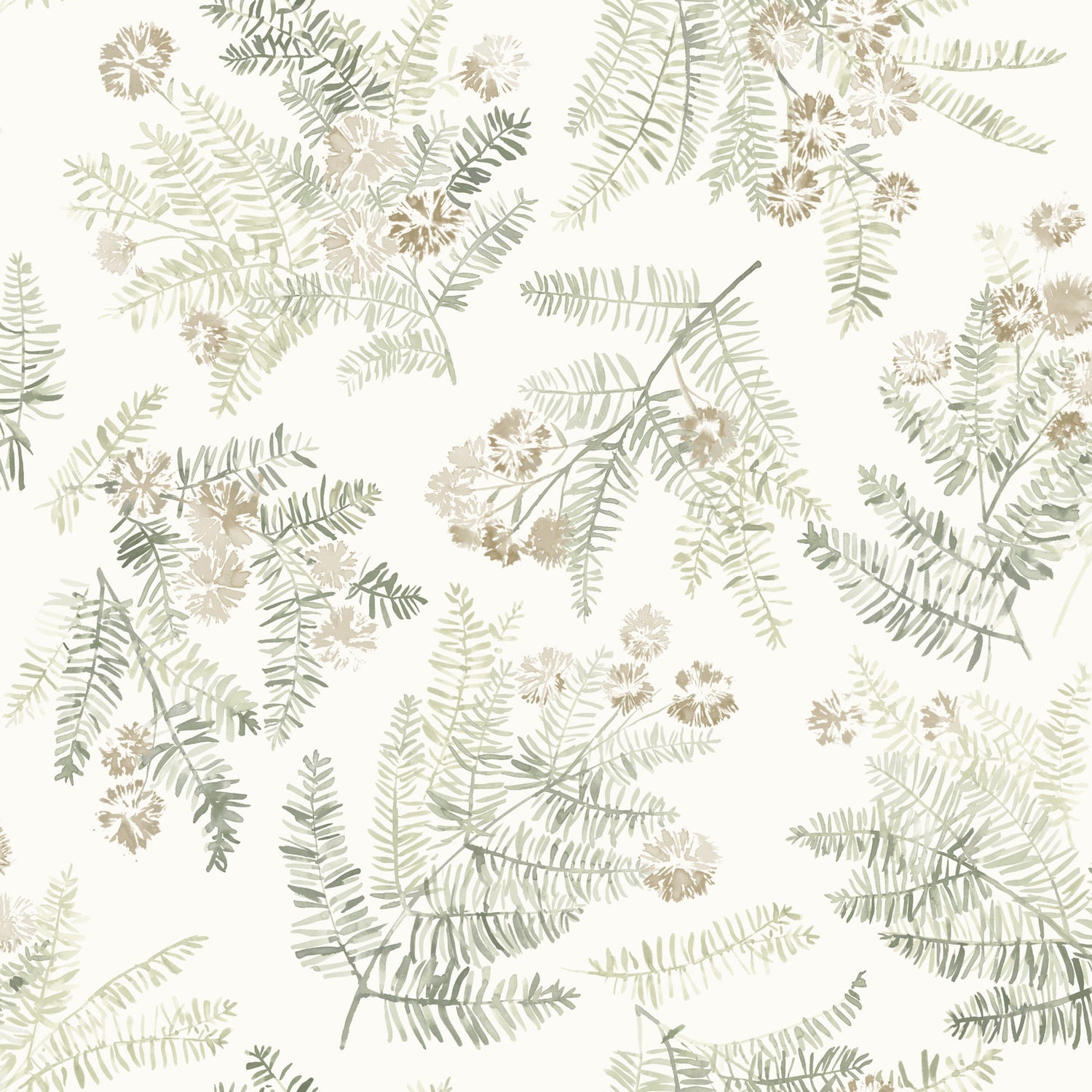 Frith wallpaper in green color - pattern number 4169-83105 - by Chesapeake in the Oak and Moss collection